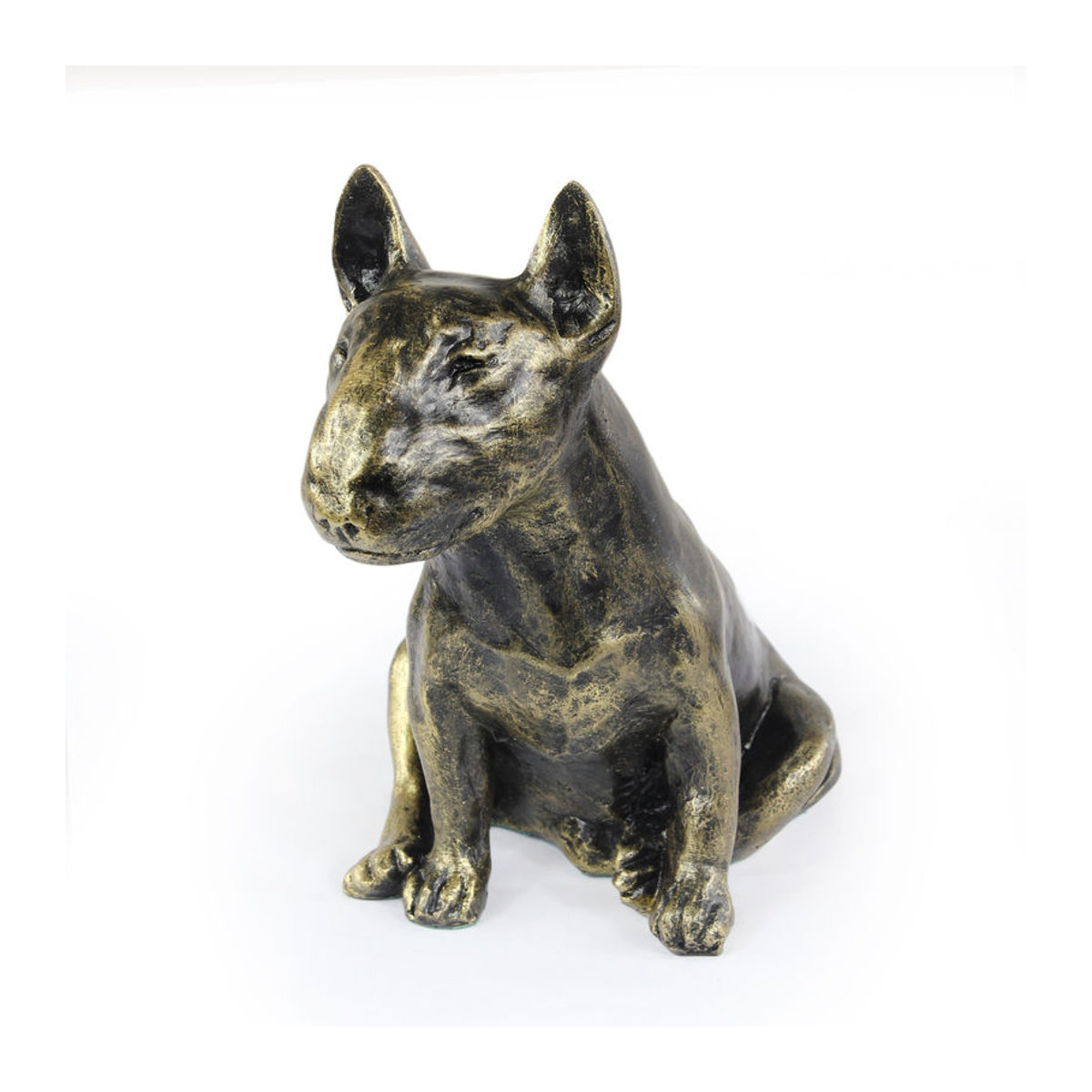 Art-Dog Bullterrier Hundestatue Bully I in Braun aus Kunstharz und Bronze als Dekoration für dein Wohnzimmer oder den Schreibtisch - Bild 7