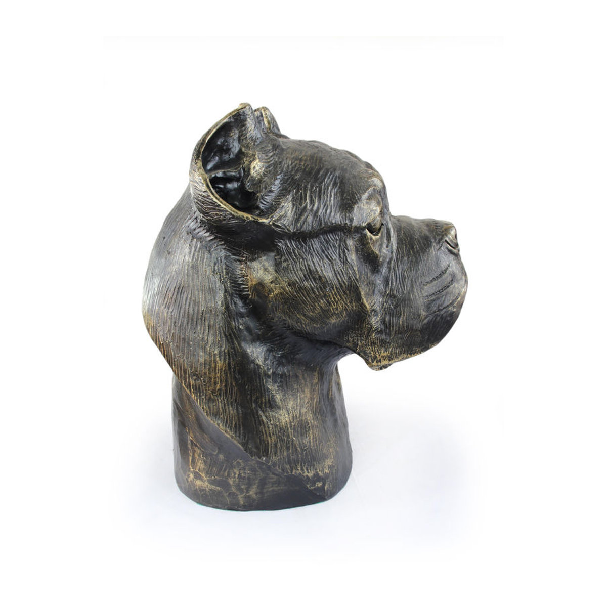 Art-Dog Cane Corso Hundebüste aus Kunstharz in Braun zur Dekoration für Garten und Wohnzimmer - Bild 7