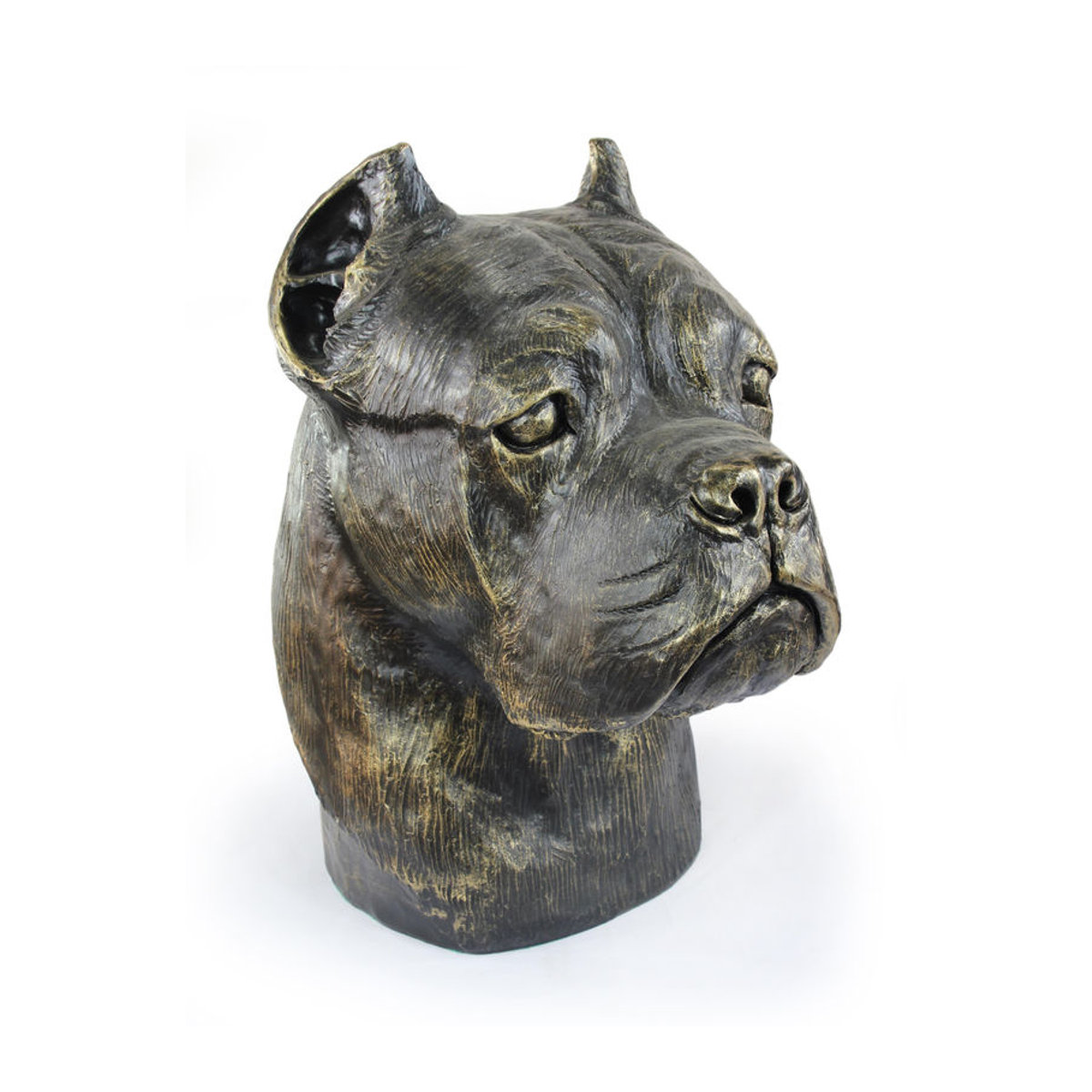 Art-Dog Cane Corso Hundebüste aus Kunstharz in Braun zur Dekoration für Garten und Wohnzimmer - Bild 8
