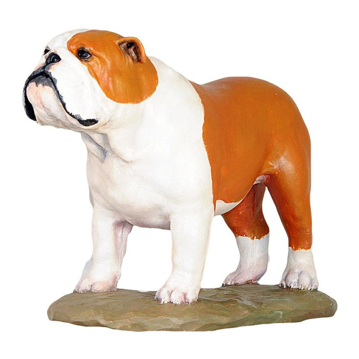 Art-Dog Englische Bulldogge Statue aus Kunstharz in Mehrfarbig im Art Deco Stil - Bild 1