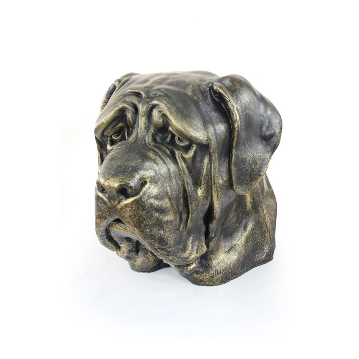 Art-Dog Englische Mastiff Hundebüste aus Kunstharz in Braun zur Dekoration für Garten und Wohnzimmer - Bild 5