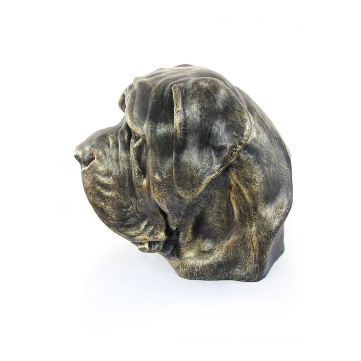 Art-Dog Englische Mastiff Hundebüste aus Kunstharz in Braun zur Dekoration für Garten und Wohnzimmer - Bild 7