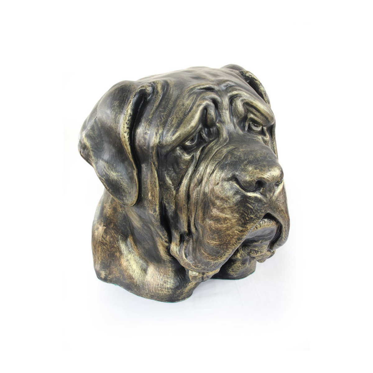 Art-Dog Englische Mastiff Hundebüste aus Kunstharz in Braun zur Dekoration für Garten und Wohnzimmer - Bild 8