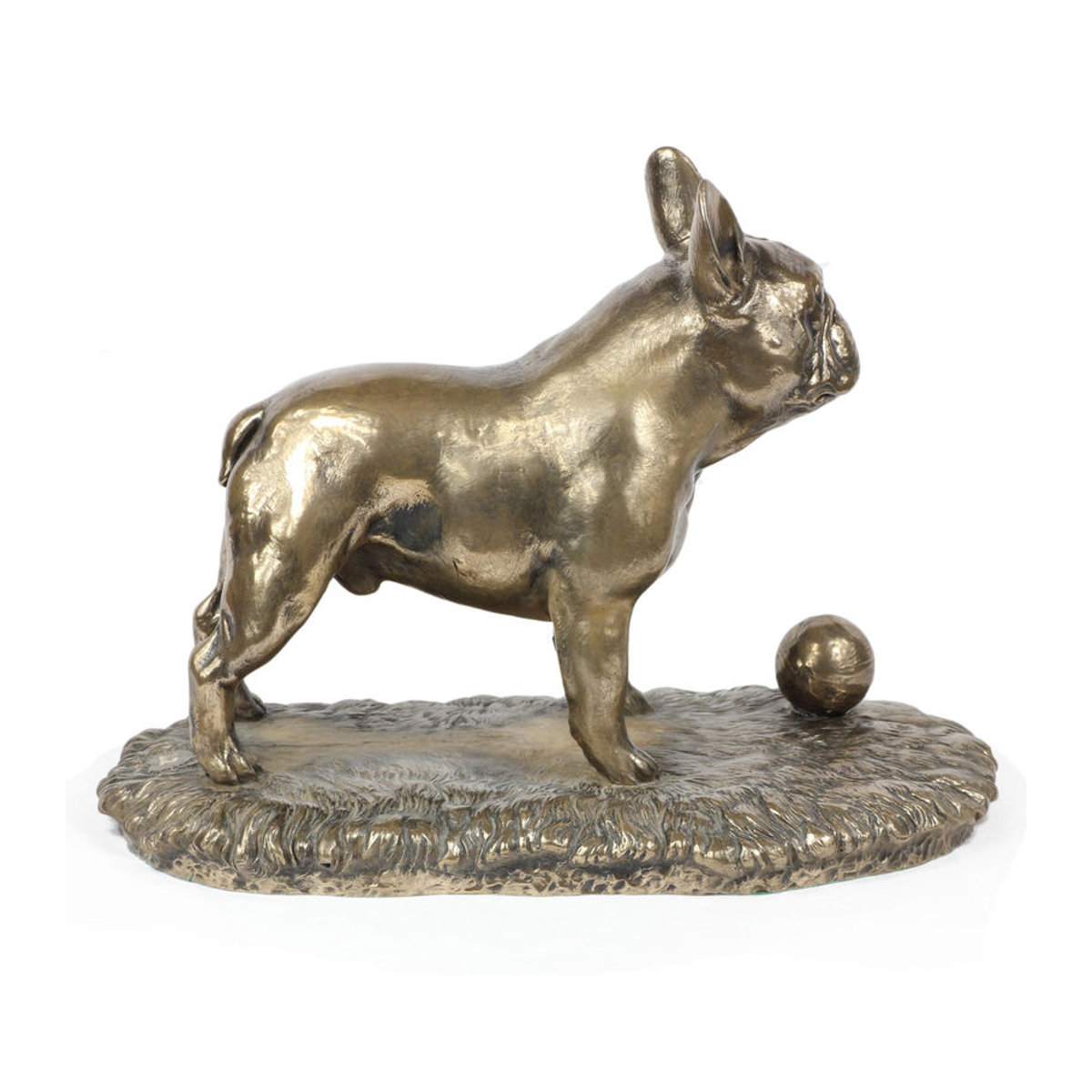 Art-Dog Französische Bulldogge Frenchie I Hundefigur in Braun aus Kunstharz und Metall - Bild 11