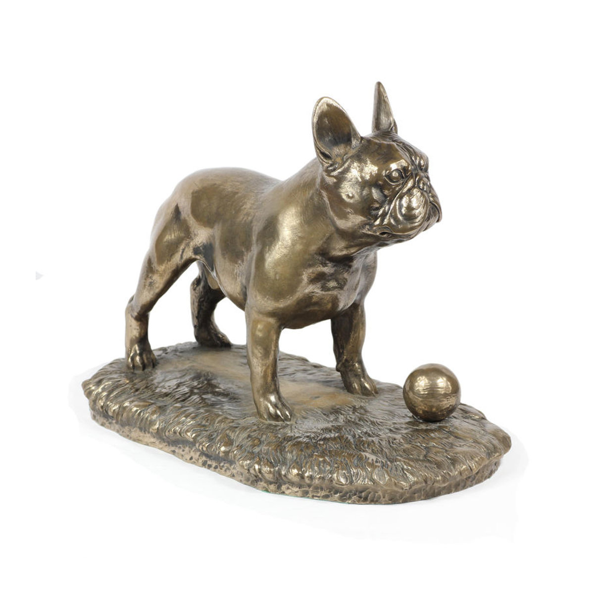 Art-Dog Französische Bulldogge Frenchie I Hundefigur in Braun aus Kunstharz und Metall - Bild 13