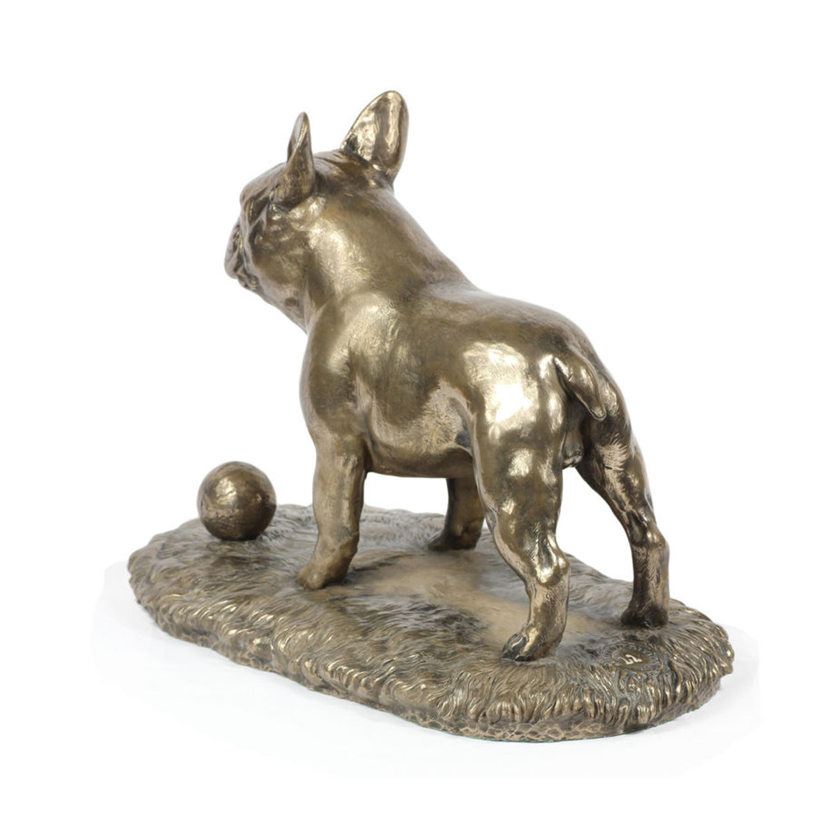 Art-Dog Französische Bulldogge Frenchie I Hundefigur in Braun aus Kunstharz und Metall - Bild 5