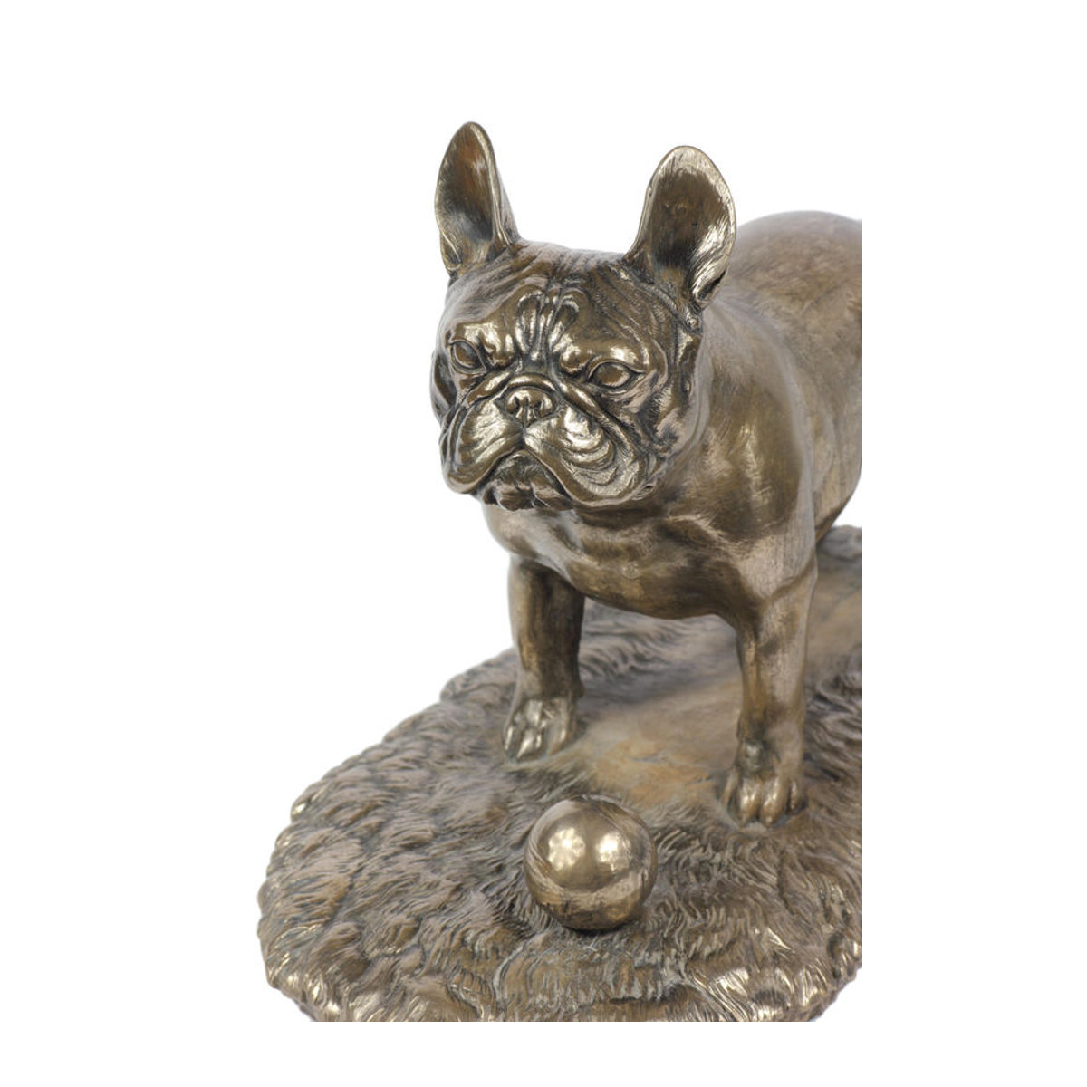 Art-Dog Französische Bulldogge Frenchie I Hundefigur in Braun aus Kunstharz und Metall - Bild 7