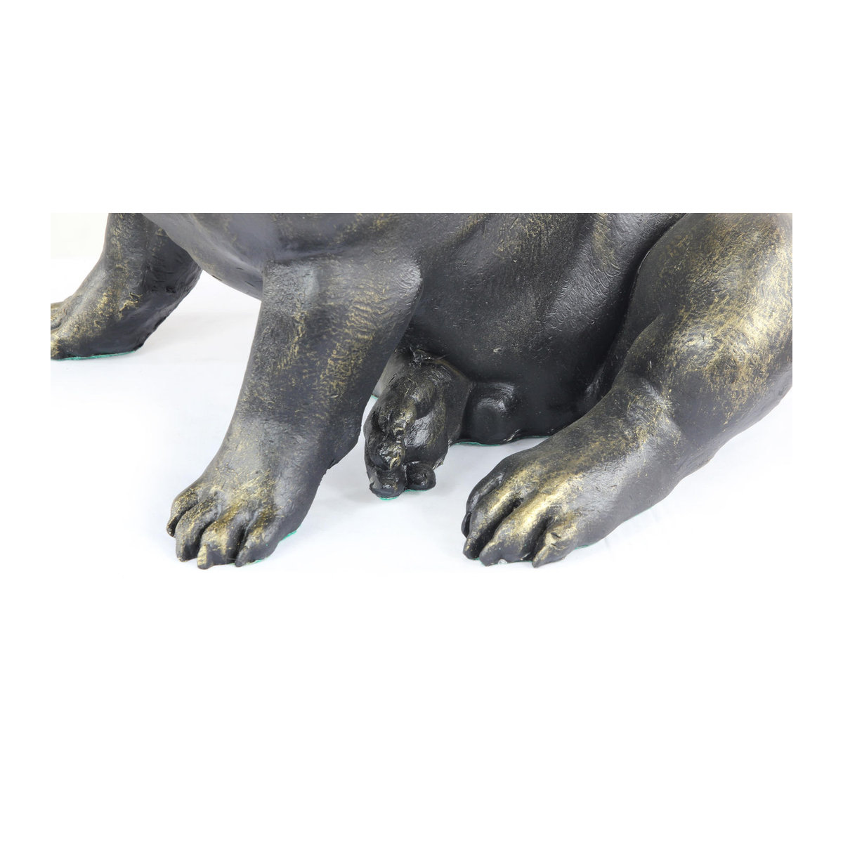 Art-Dog Frenchie II Lebensgroße French Bulldog Statue aus Kunstharz in Braun und Schwarz für den Garten - Bild 7