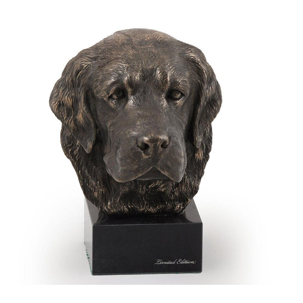 Art-Dog Golden Retriever Hundestatue als klassische Büste auf Sockel in Braun - Bild 2