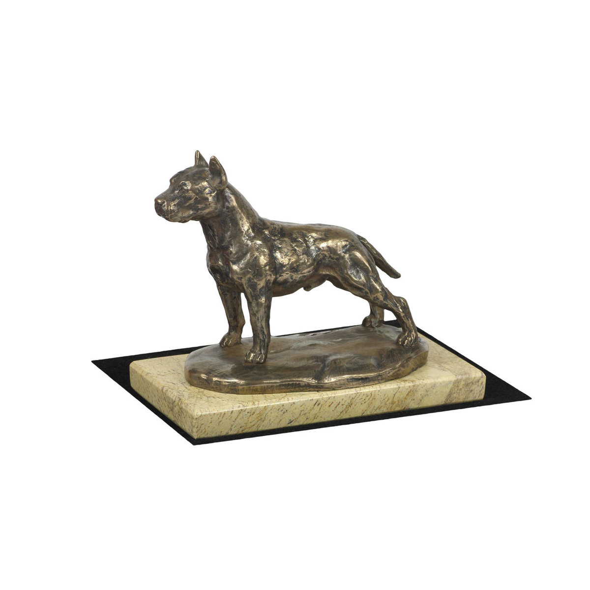 Art-Dog Hundefigur American Staffordshire Terrier Amstaff als Silhouette in Braun - Bild 2