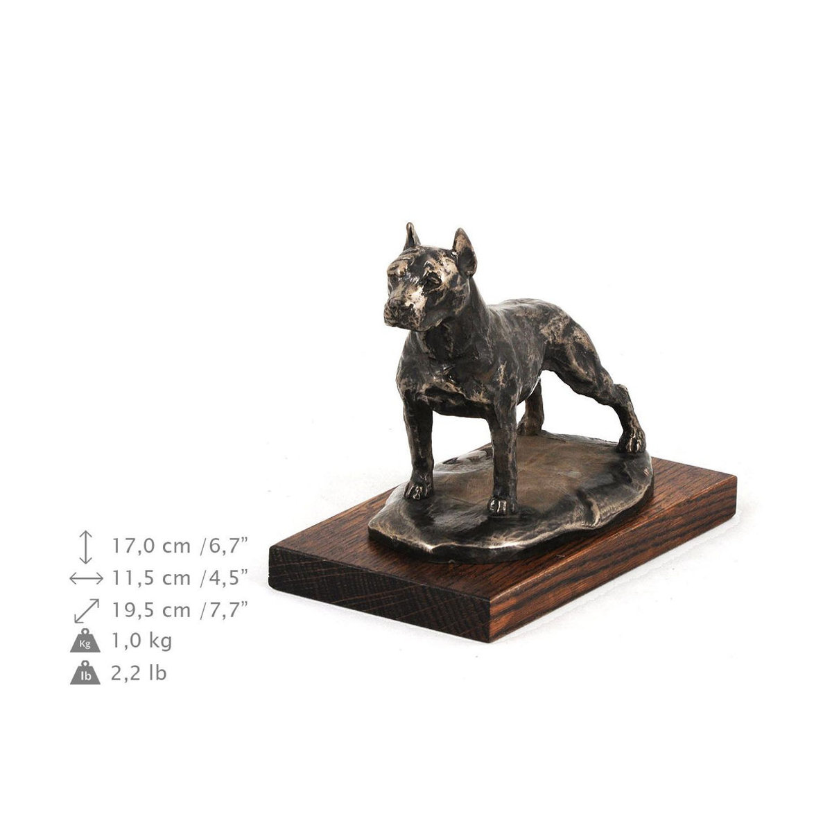 Art-Dog Hundestatue American Staffordshire Terrier in Braun als dekorative Figur - Bild 4