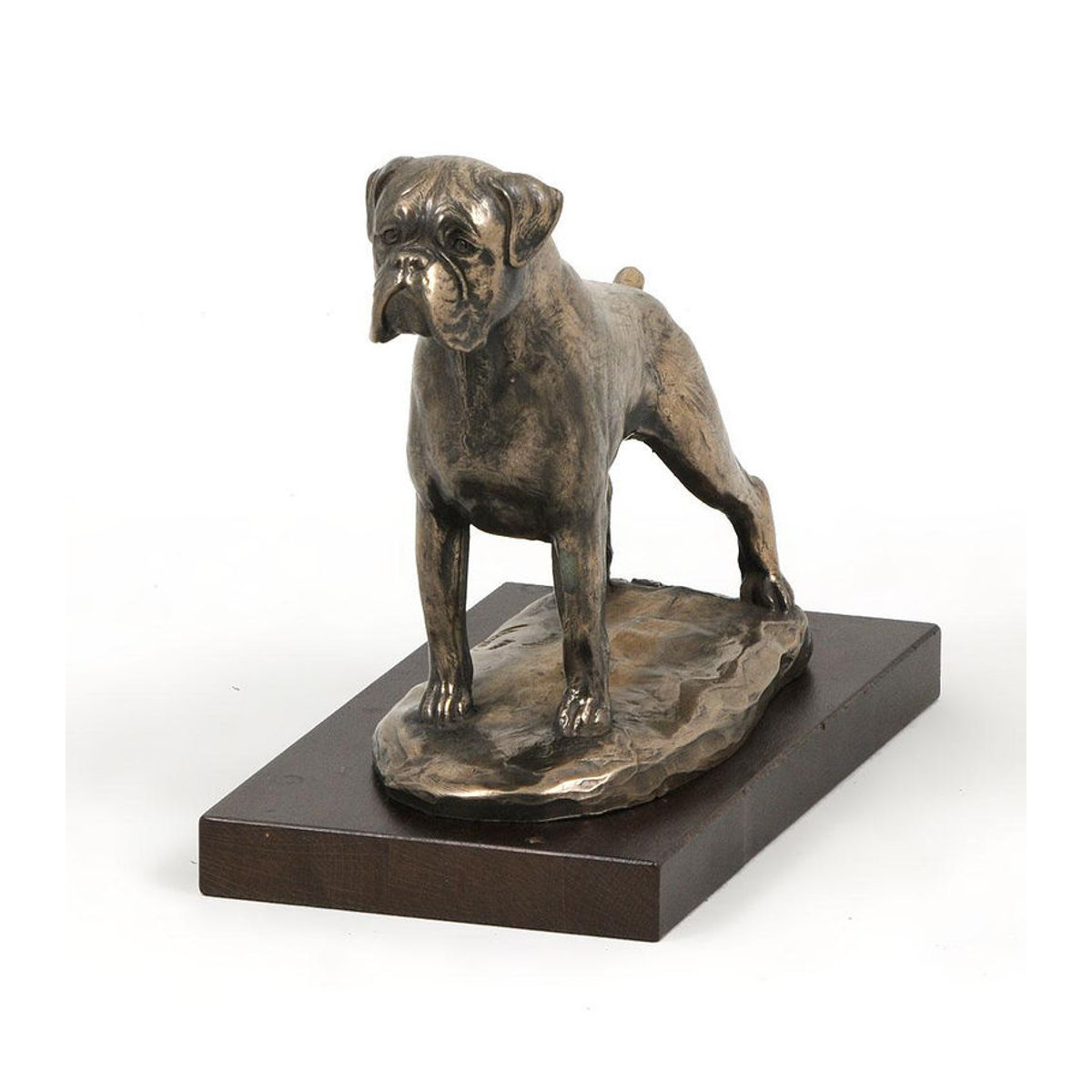 Art-Dog Hundestatue Deutscher Boxer III in Braun als dekorative Figur für dein Büro oder als Trophäe - Bild 3