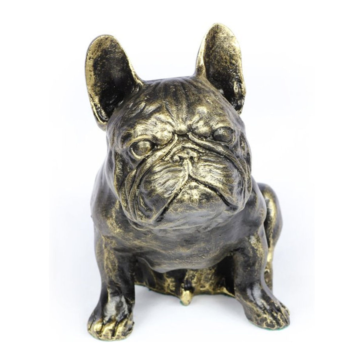 Art-Dog Hundestatue Französische Bulldogge Frenchie I in Braun aus Kunstharz - Bild 1