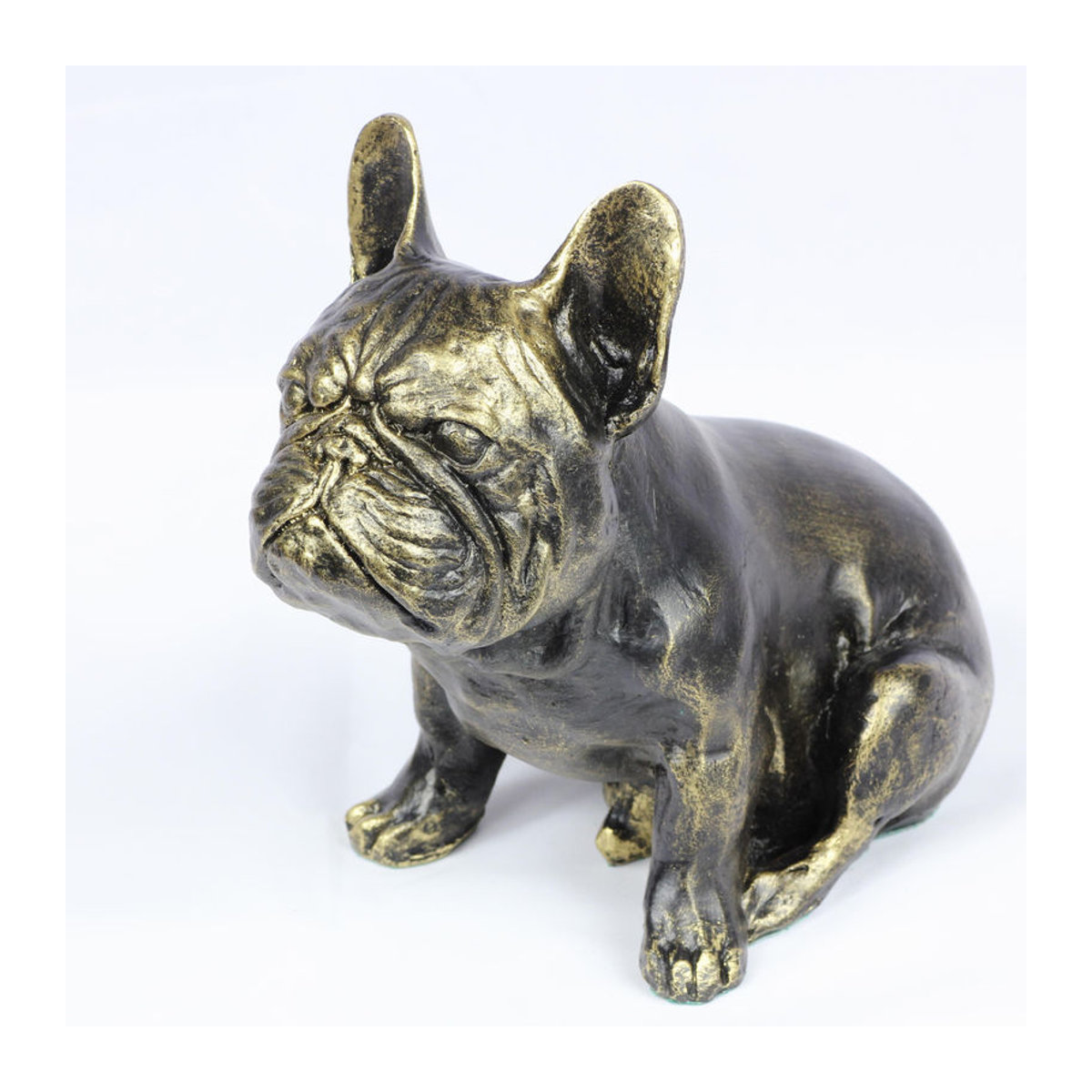 Art-Dog Hundestatue Französische Bulldogge Frenchie I in Braun aus Kunstharz - Bild 8