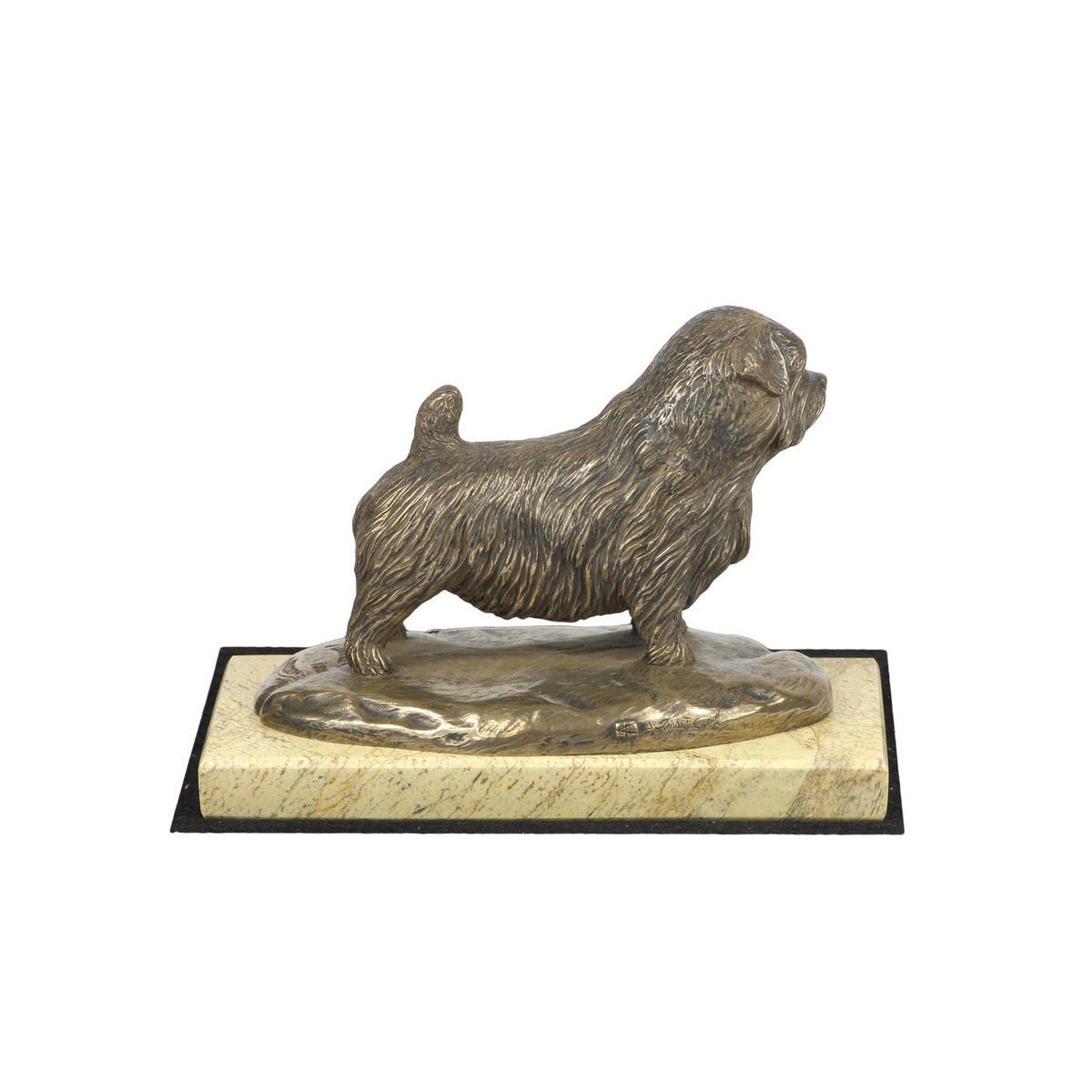 Art-Dog Norfolk Terrier Hundefigur in Braun aus Kunstharz und Metall - Bild 2
