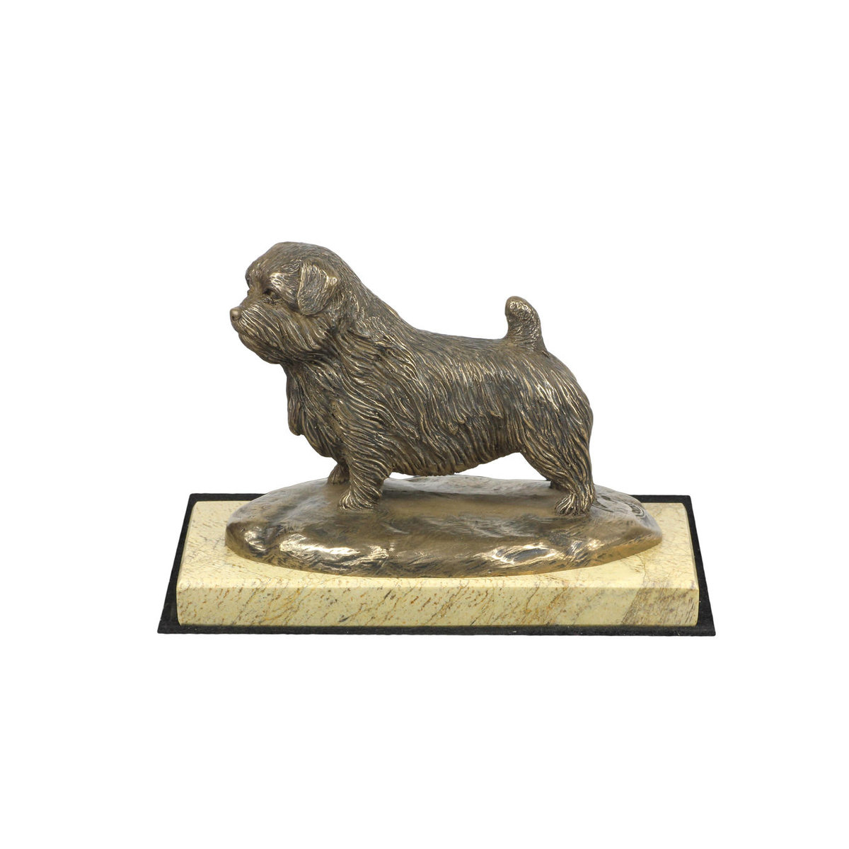 Art-Dog Norfolk Terrier Hundefigur in Braun aus Kunstharz und Metall - Bild 3