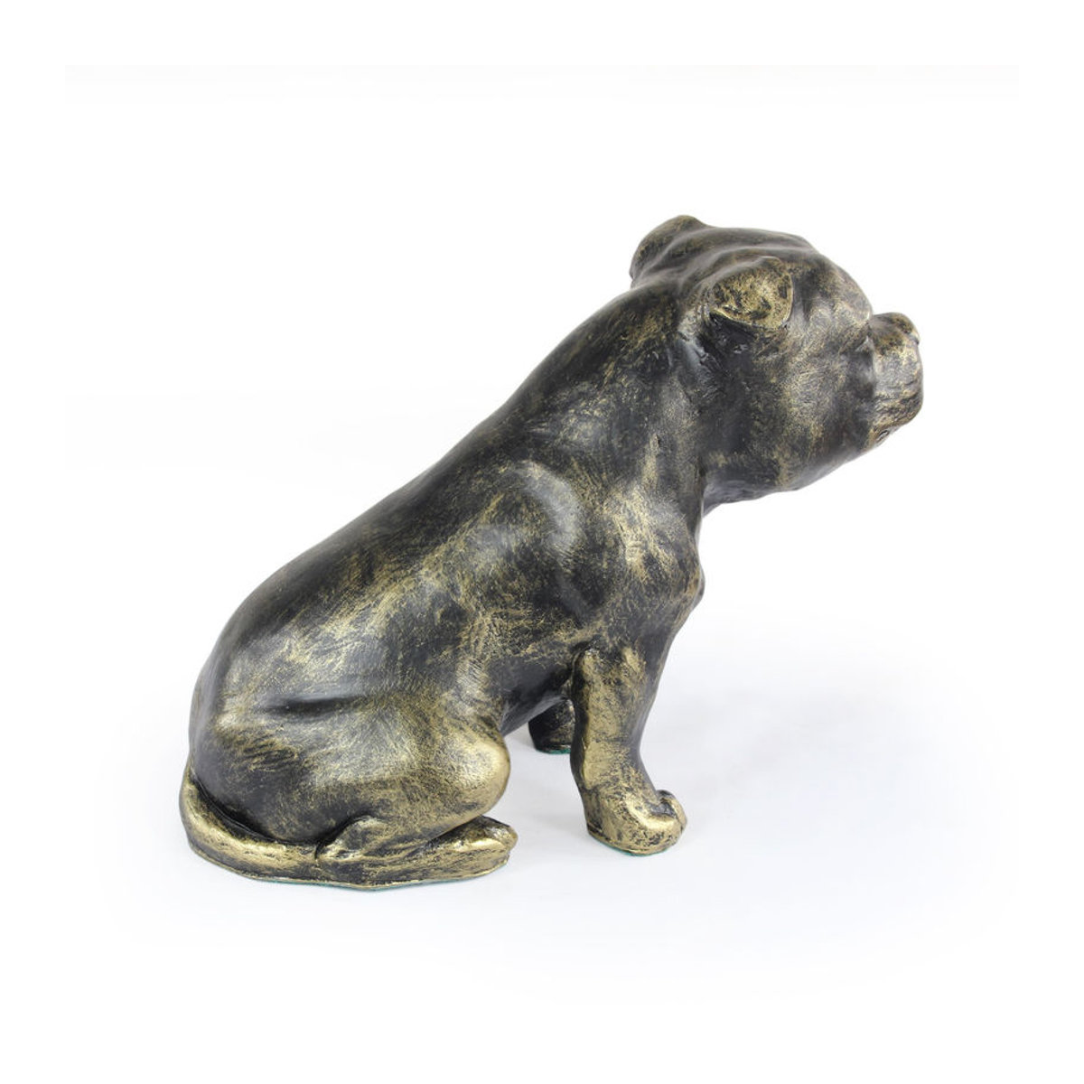 Art-Dog Staffordshire Bull Terrier Hundestatue aus Kunstharz in Braun - Bild 4