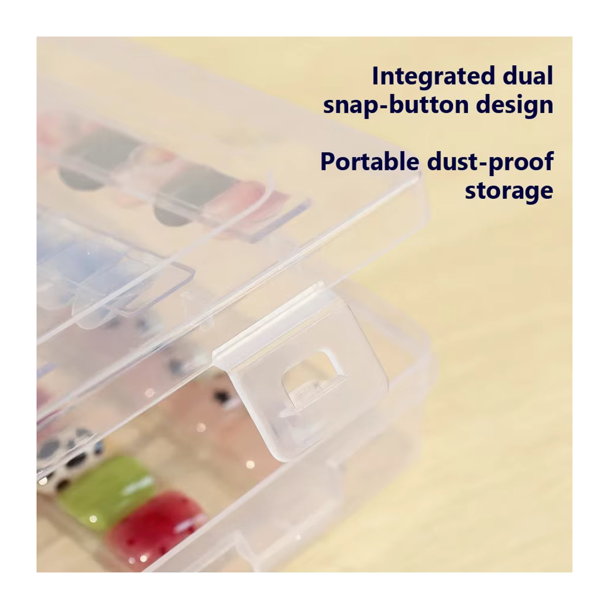 Art lalic Nagelspitzen-Display in Buchform für 32er-Set zur Aufbewahrung von Nagelkunst und Gel-Nagellack-Spitzen in minimalistischem Design - Bild 3