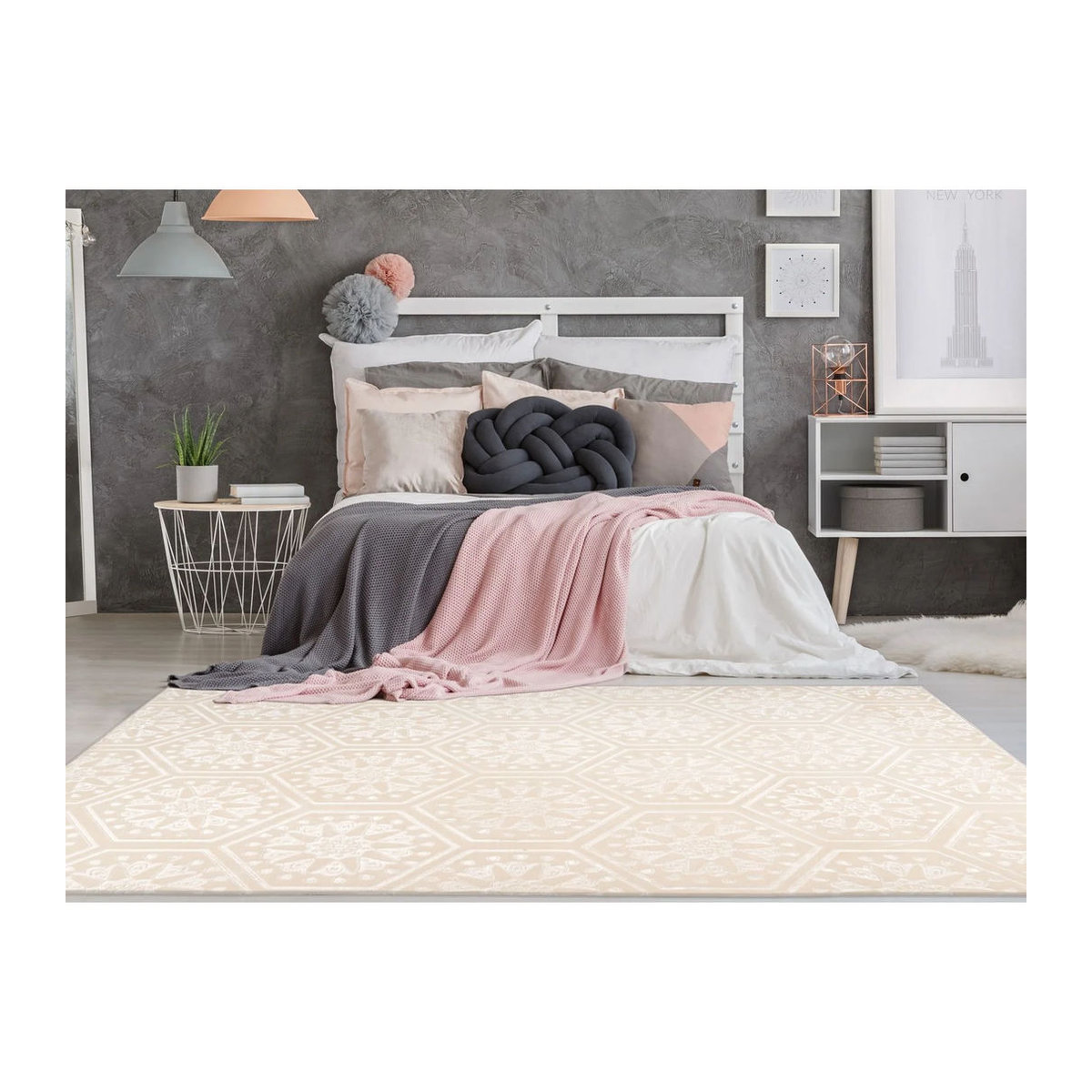 ARTE ESPINA Teppich Monroe Creme B: 80 cm, L: 300 cm - Bild 2