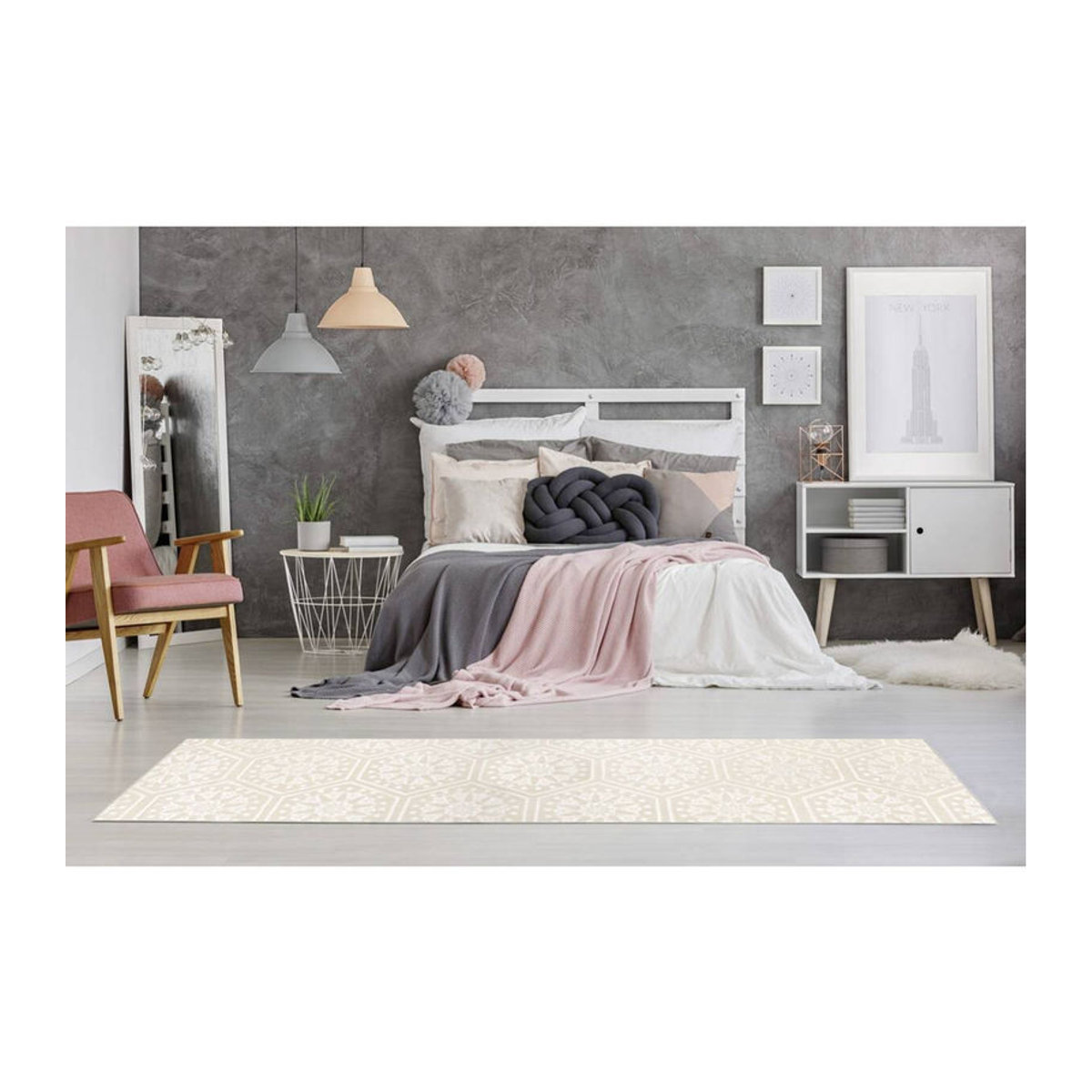ARTE ESPINA Teppich Monroe Creme B: 80 cm, L: 300 cm - Bild 3