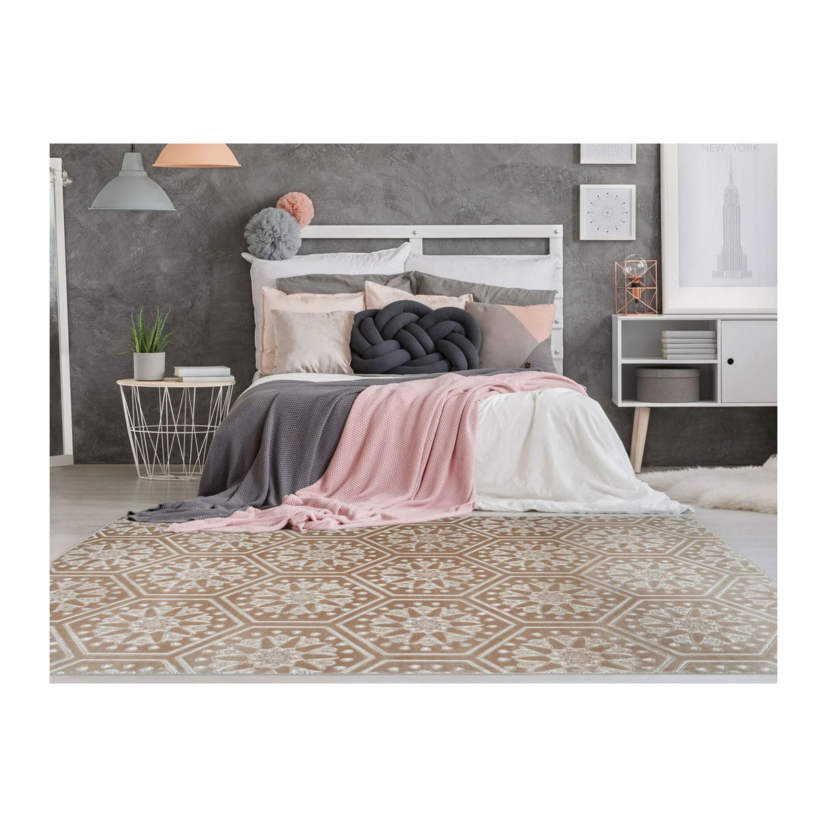 ARTE ESPINA Teppich Monroe in Taupe, Grau und Beige, B: 120 cm, L: 170 cm - Bild 2