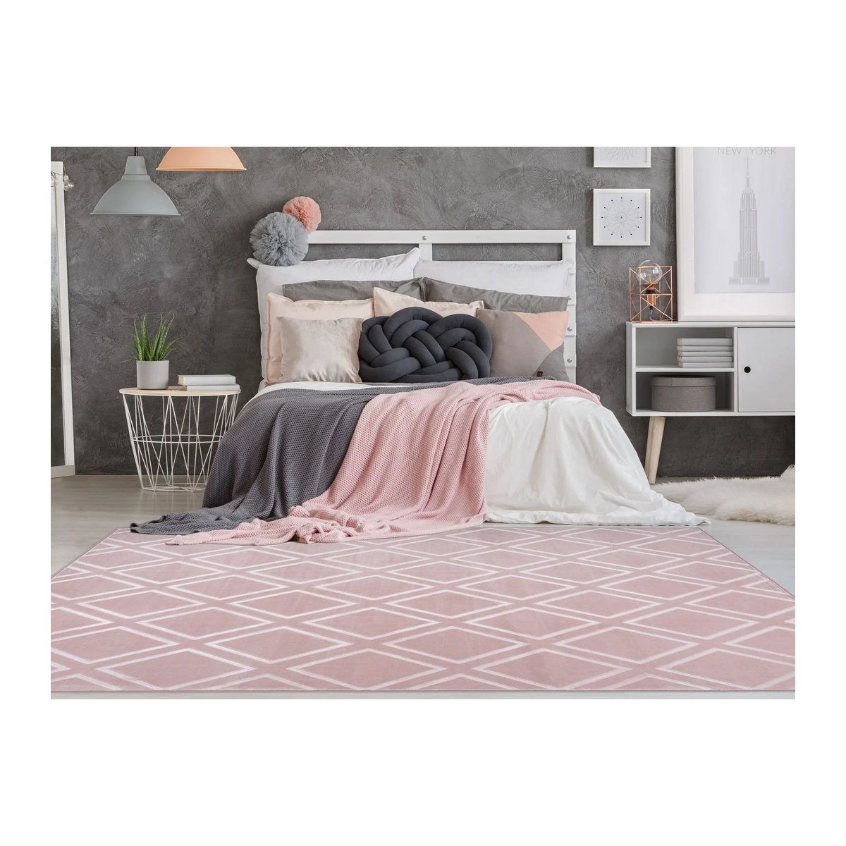 ARTE ESPINA Teppich Monroe Rosa B/L: 80 x 150 cm - Bild 2