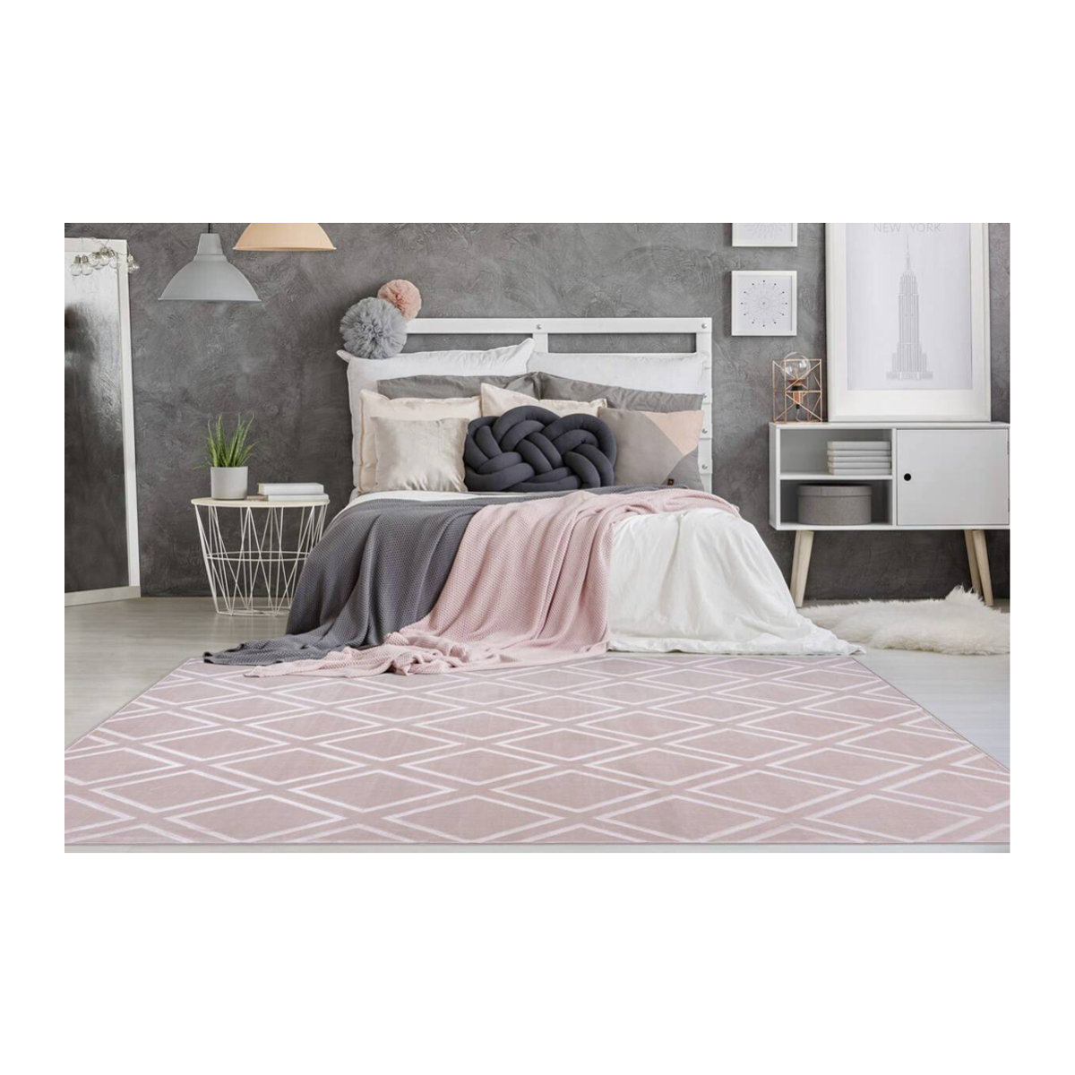 ARTE ESPINA Teppich Monroe Rosa B/L: 80 x 150 cm - Bild 3