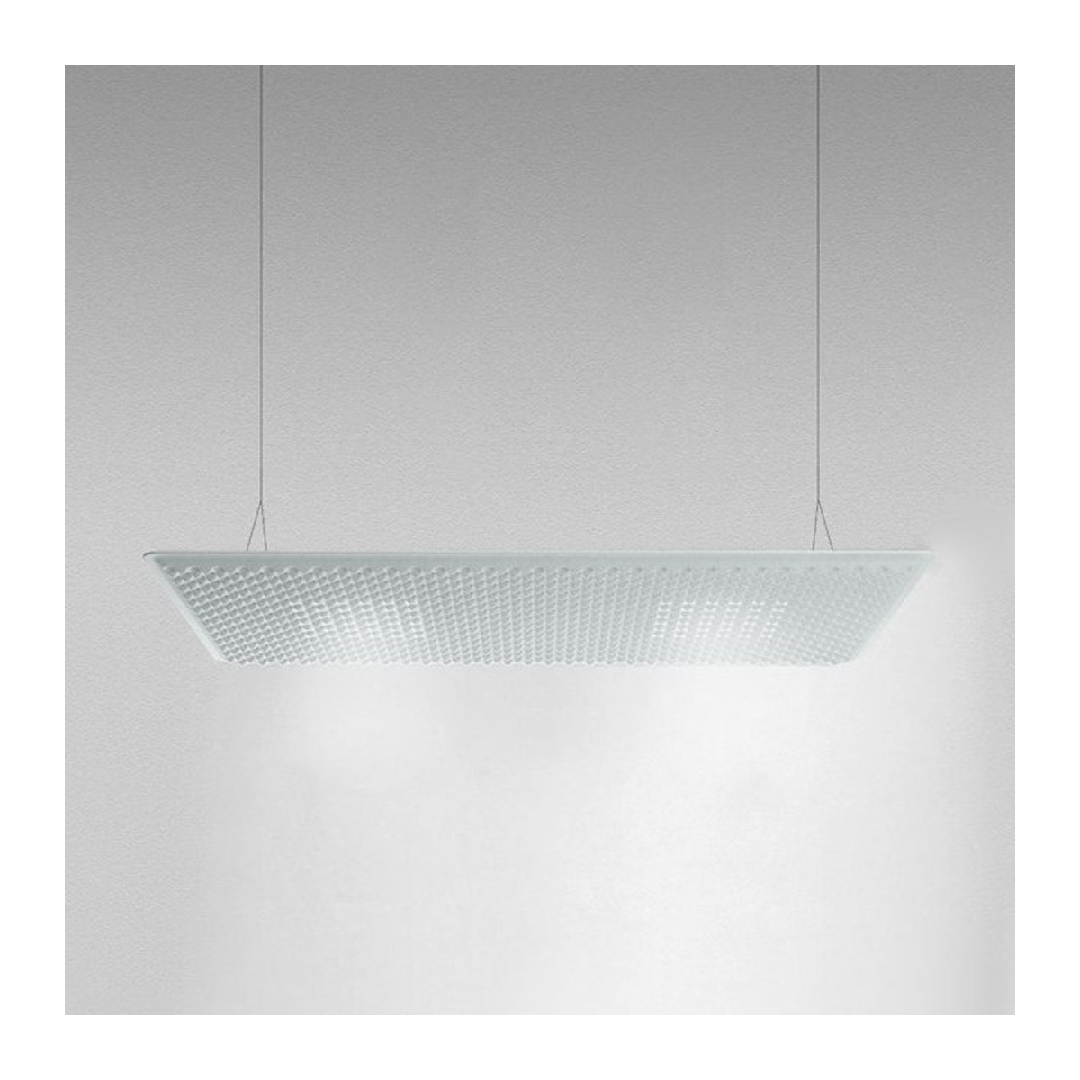 Artemide Eggboard Matrix LED-Pendelleuchte Weiß B: 160 cm, T: 80 cm, Warmweiß (3000K) - Bild 1