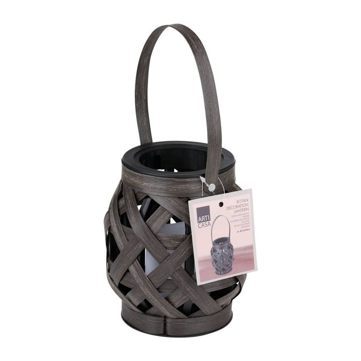 Articasa Gartenlaterne in Braun, H x B x T: 36 x 12 x 12 cm - Bild 2