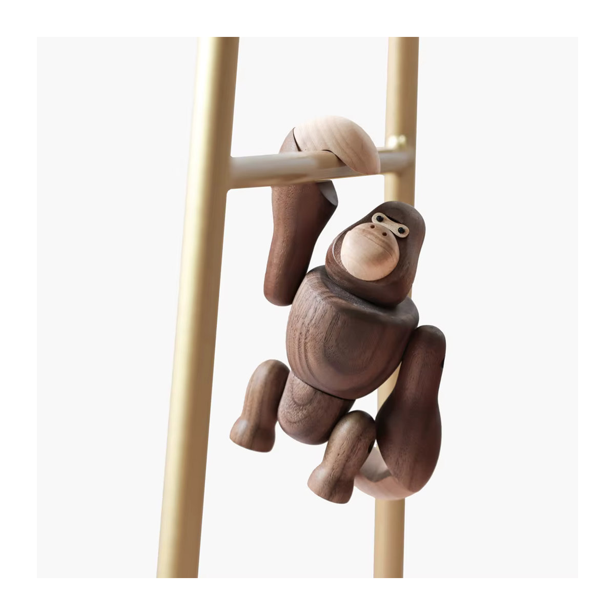 ARTLOVIN King Kong Gorilla Holzfigur hängend in Braun im skandinavischen Design - Bild 3