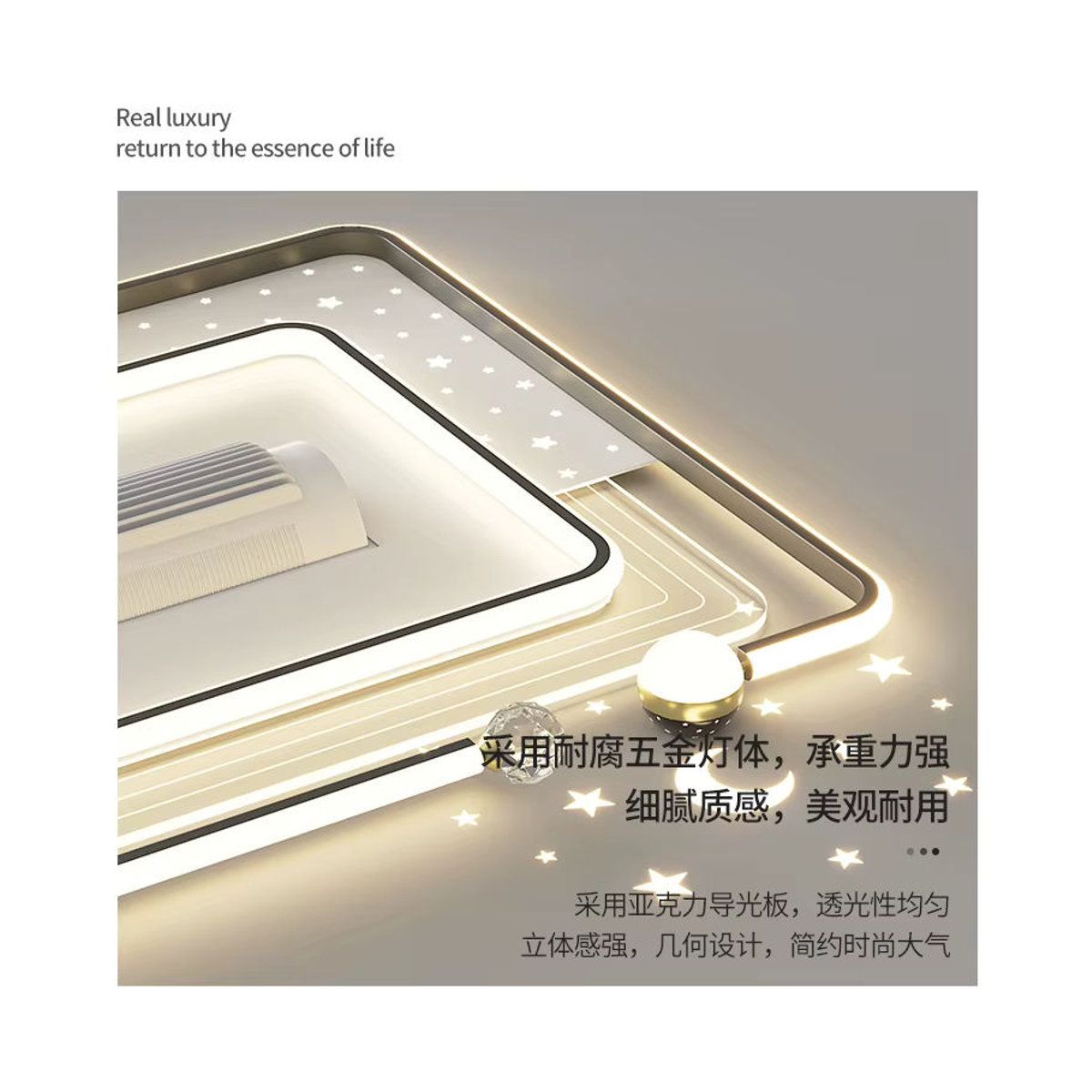 Artpad LED Deckenventilator Modern Weiß mit Fernbedienung für Wohnzimmer und Schlafzimmer - Bild 3
