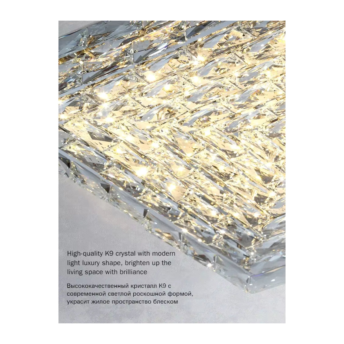 Artpad Nordic LED Kristall Kronleuchter in Gold und Chrom für Wohnzimmer und Esszimmer - Bild 3