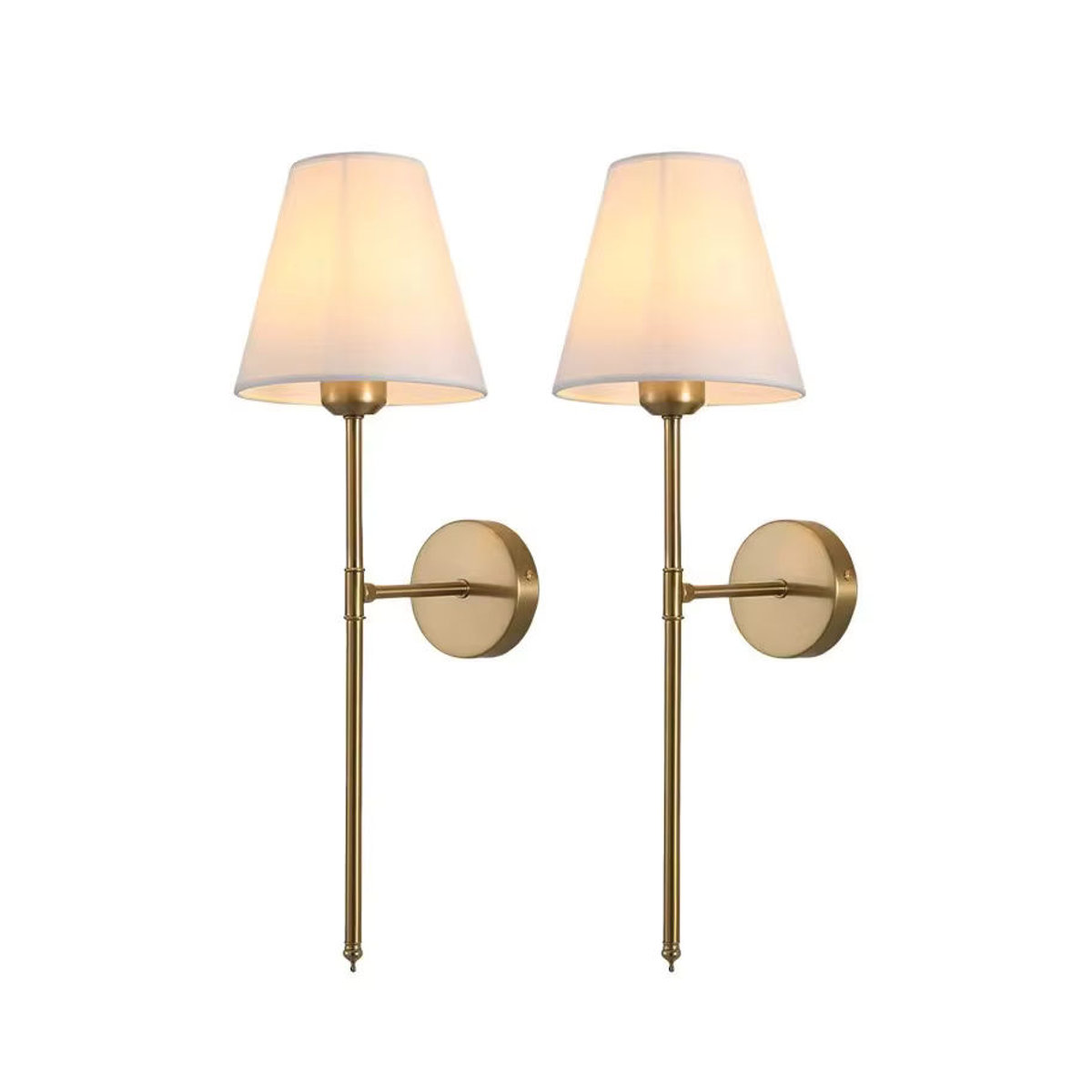 ASCELINA 2er-Pack Moderne LED Wandleuchten in Gold, batteriebetrieben und kabellos mit Fernbedienung und RGB-Farbmodi - Bild 6