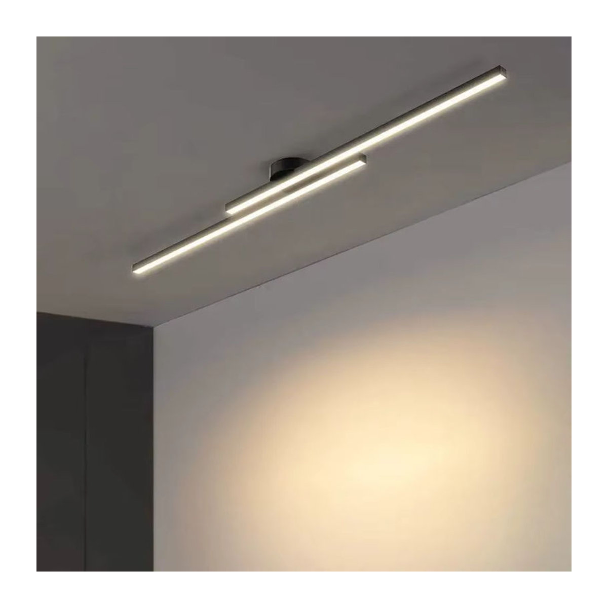 ASCELINA Moderne LED-Deckenleuchte aus Aluminium in Schwarz - Bild 2