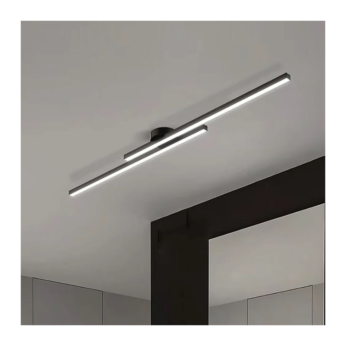 ASCELINA Moderne LED-Deckenleuchte aus Aluminium in Schwarz - Bild 3