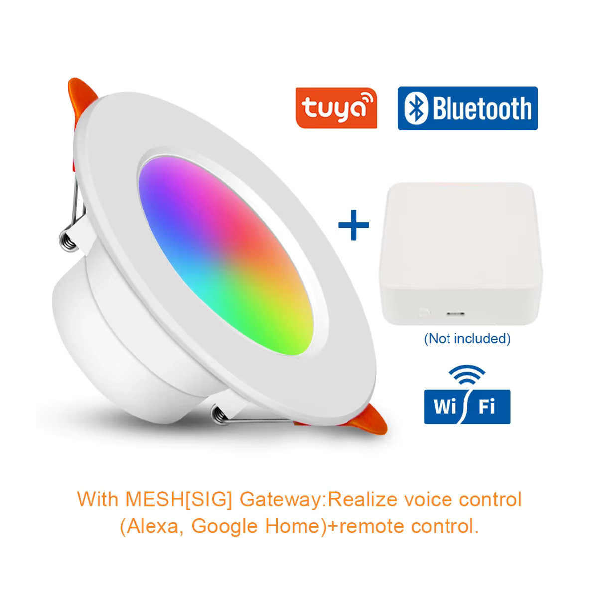 Asign Intelligentes LED-Downlight RGB 10W Einbaustrahler mit Bluetooth APP-Steuerung, dimmbar, Bunt und Weiß - Bild 5