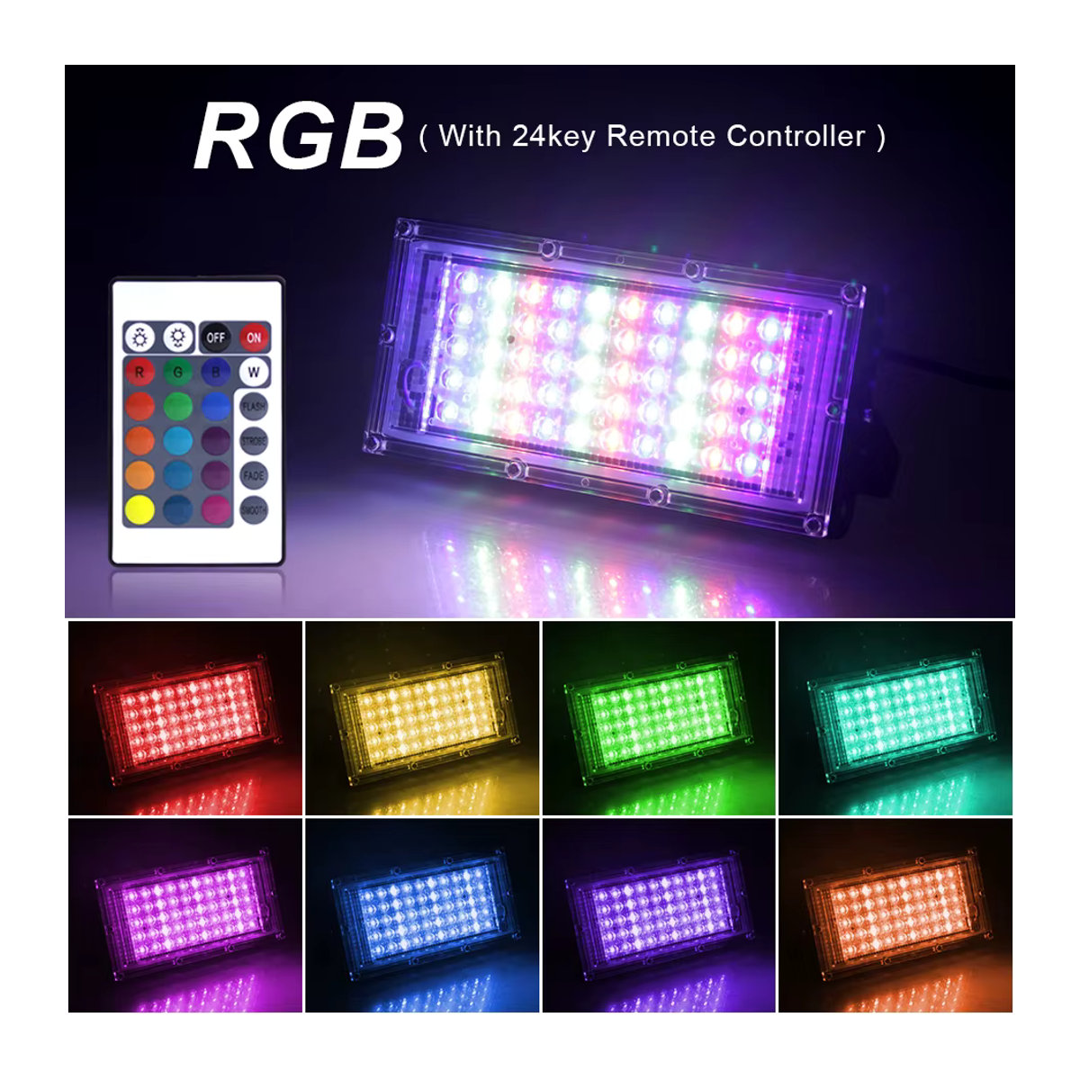 Asign RGB LED-Flutlicht Außenstrahler IP65 wasserdicht in Bunt aus Aluminium - Bild 3
