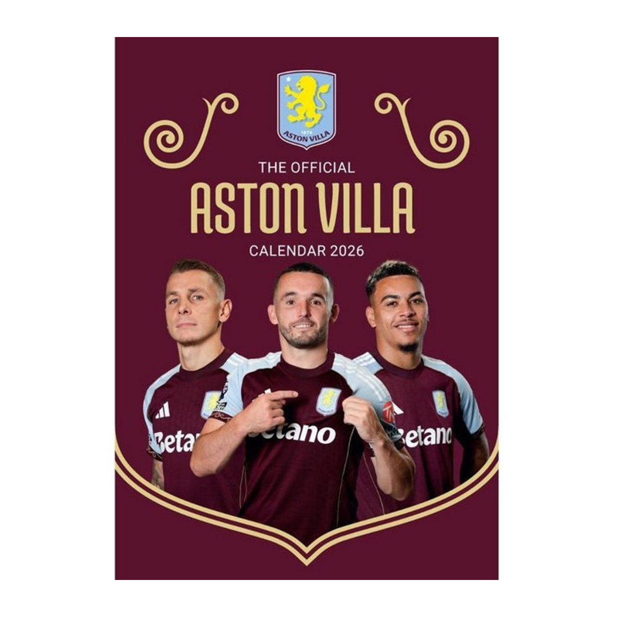 Aston Villa FC Wandkalender 2026, mehrfarbig, B: 42 cm - Bild 1