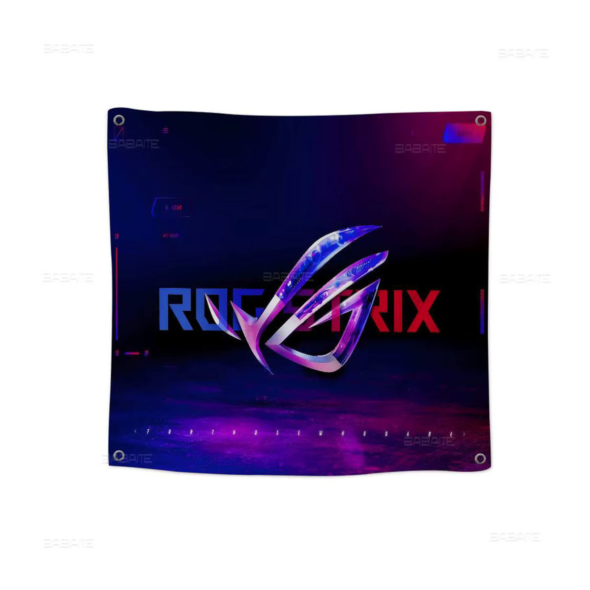ASUS ROG Logo Werbefahne aus Textil für Partys und kommerzielle Werbung, mehrfarbig, rechteckig - Bild 5