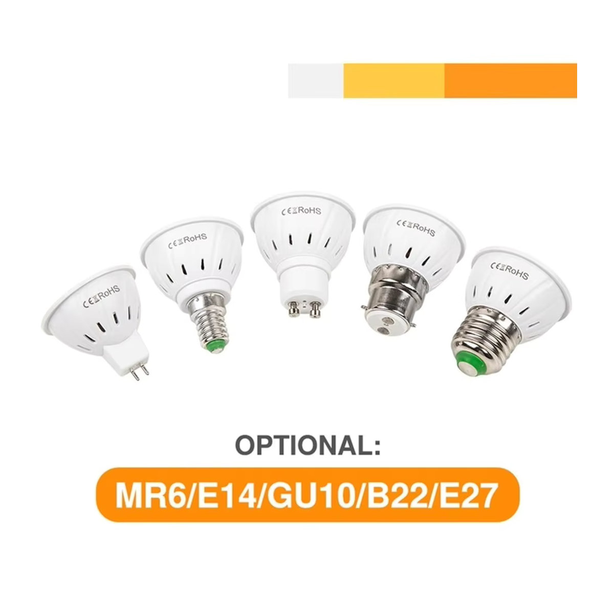 Aswesaw Phyto LED Pflanzenlampe Vollspektrum für Hydrokultur und Wachstum mit E27 B22 E14 GU16 MR16 Fassung - Bild 5