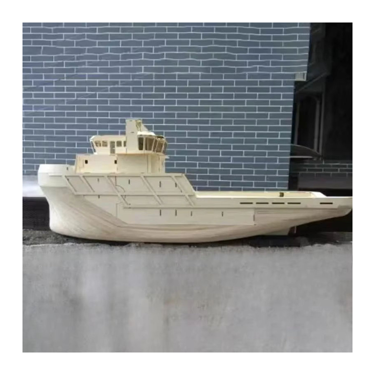 AT 99 MODEL Holz Schiff Modell Kit DIY Marine Segelschiff in Beige für Erwachsene - Bild 1