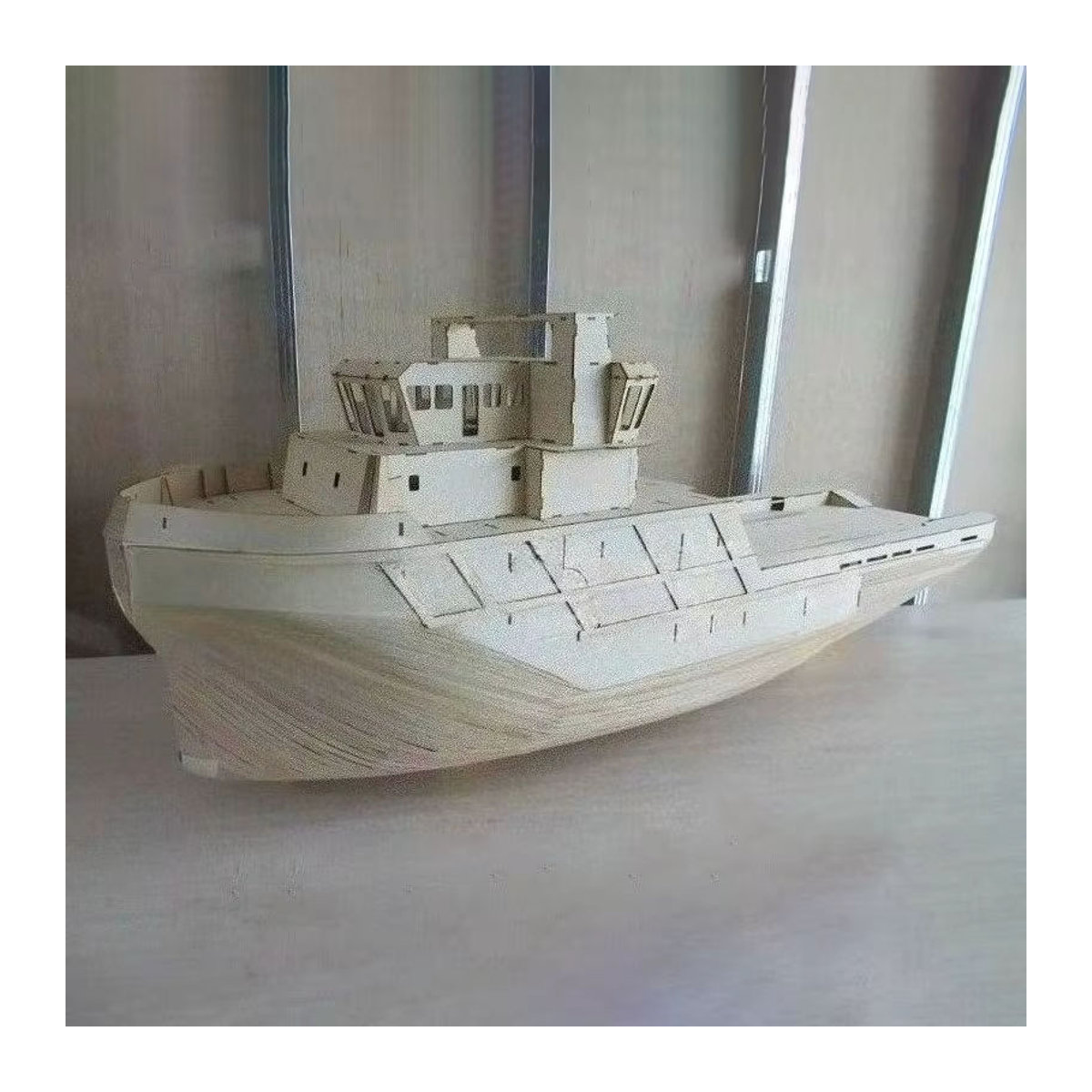 AT 99 MODEL Holz Schiff Modell Kit DIY Marine Segelschiff in Beige für Erwachsene - Bild 2