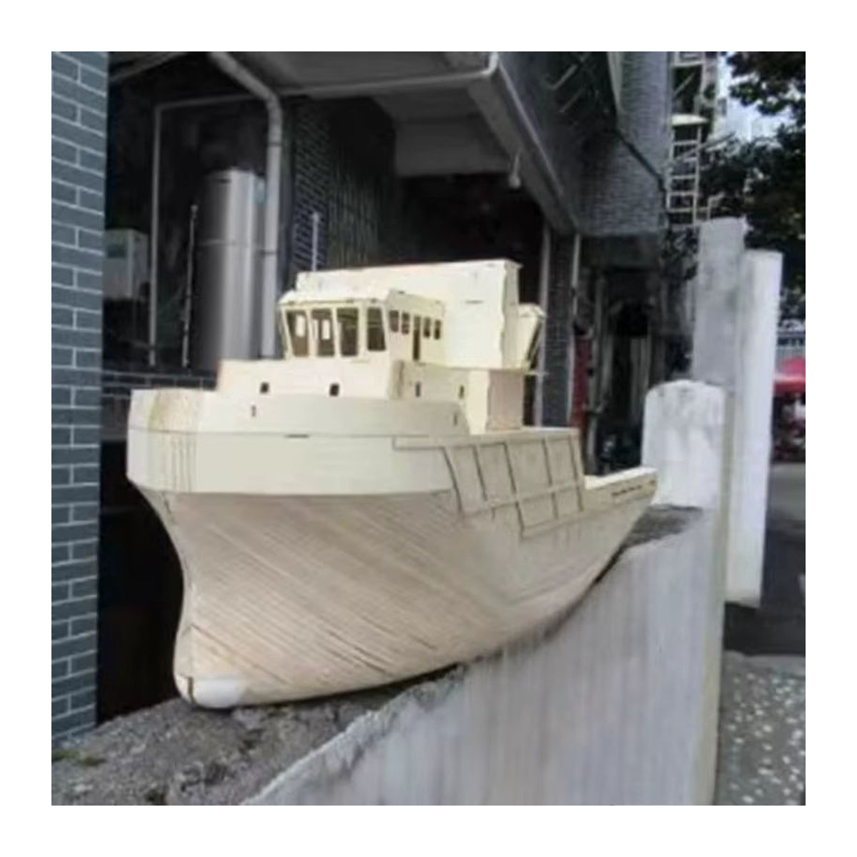 AT 99 MODEL Holz Schiff Modell Kit DIY Marine Segelschiff in Beige für Erwachsene - Bild 3