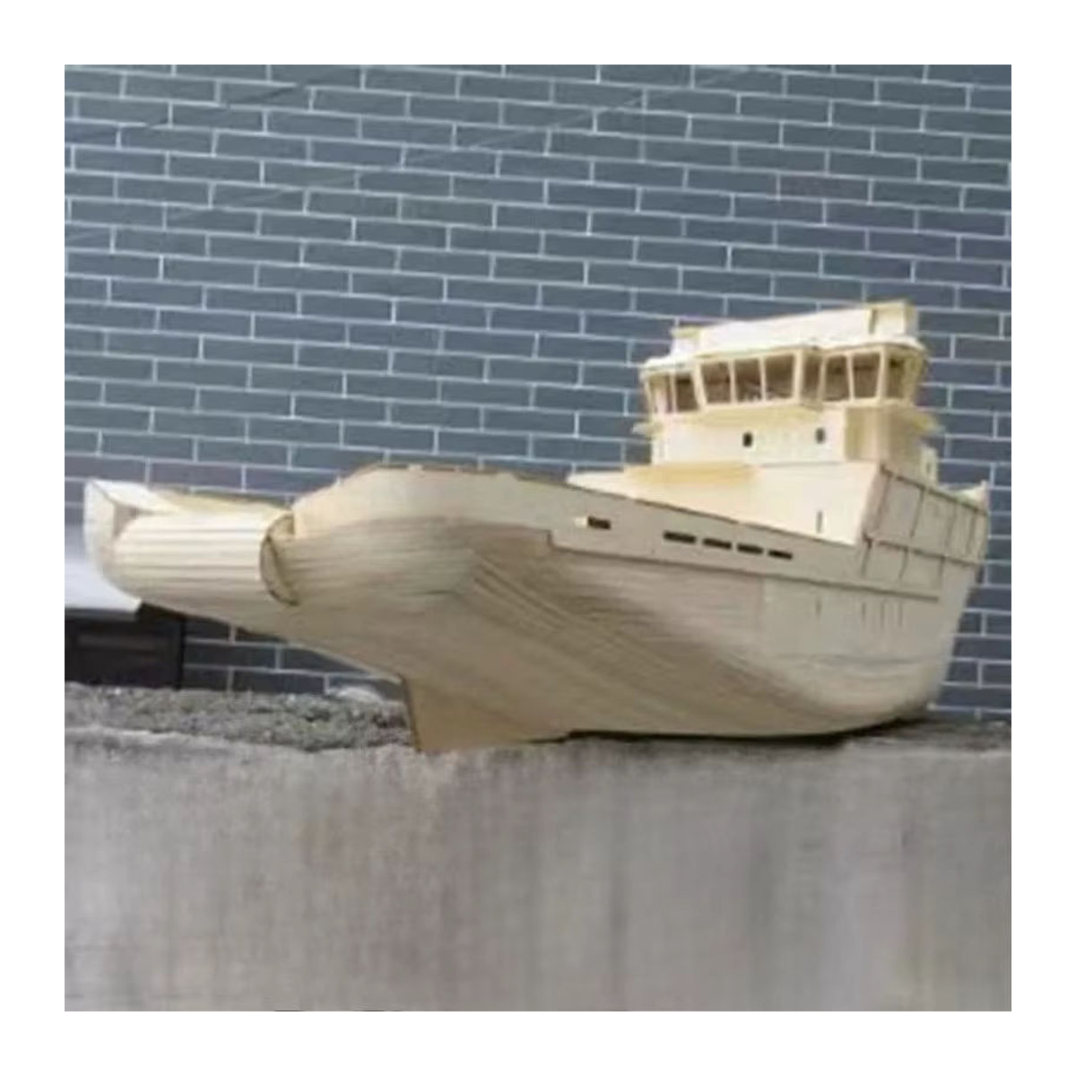 AT 99 MODEL Holz Schiff Modell Kit DIY Marine Segelschiff in Beige für Erwachsene - Bild 5