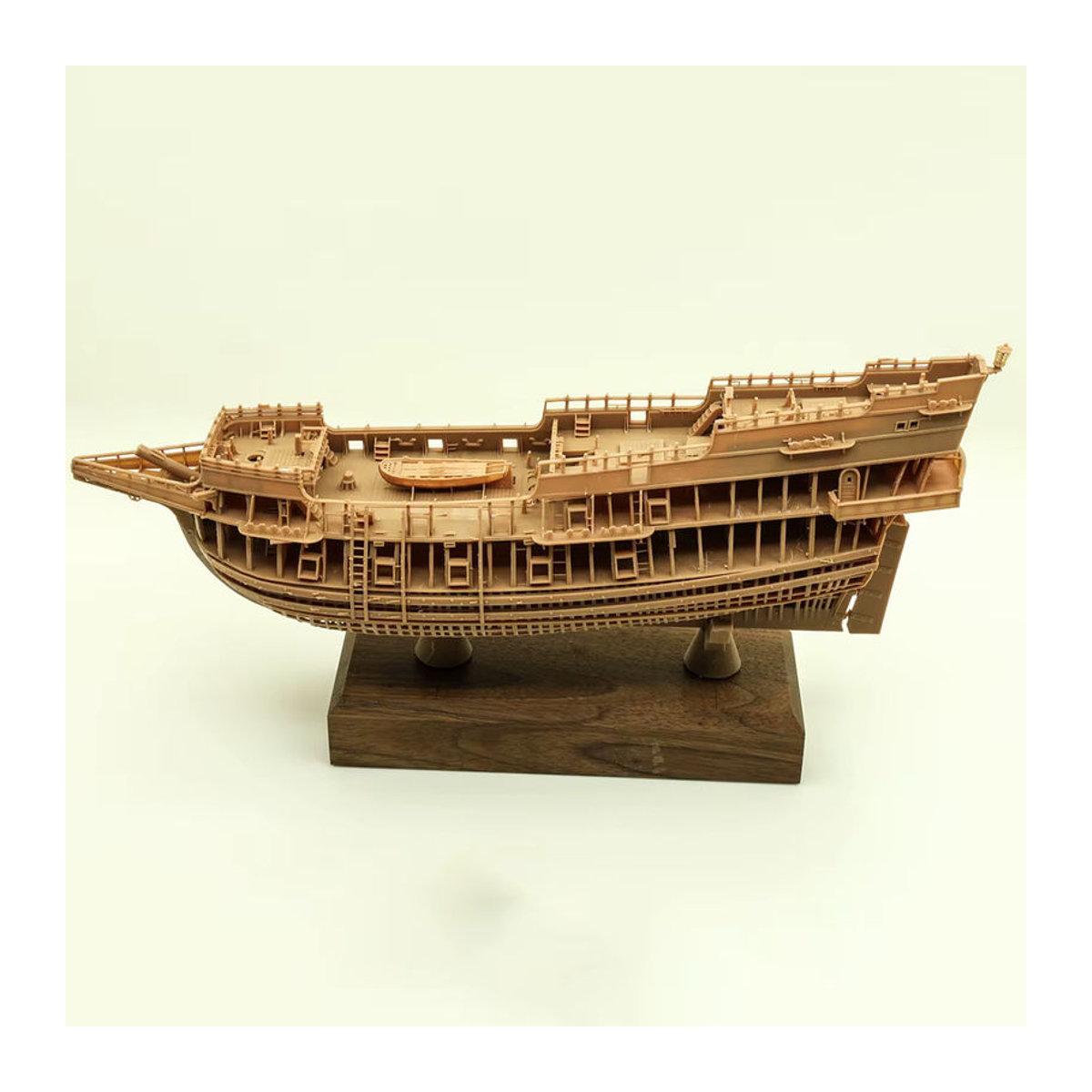 AT 99 MODEL Segelboot Modell Kit 1/200 mit innerer Rippenstruktur aus Kunstharz in Beige - Bild 5