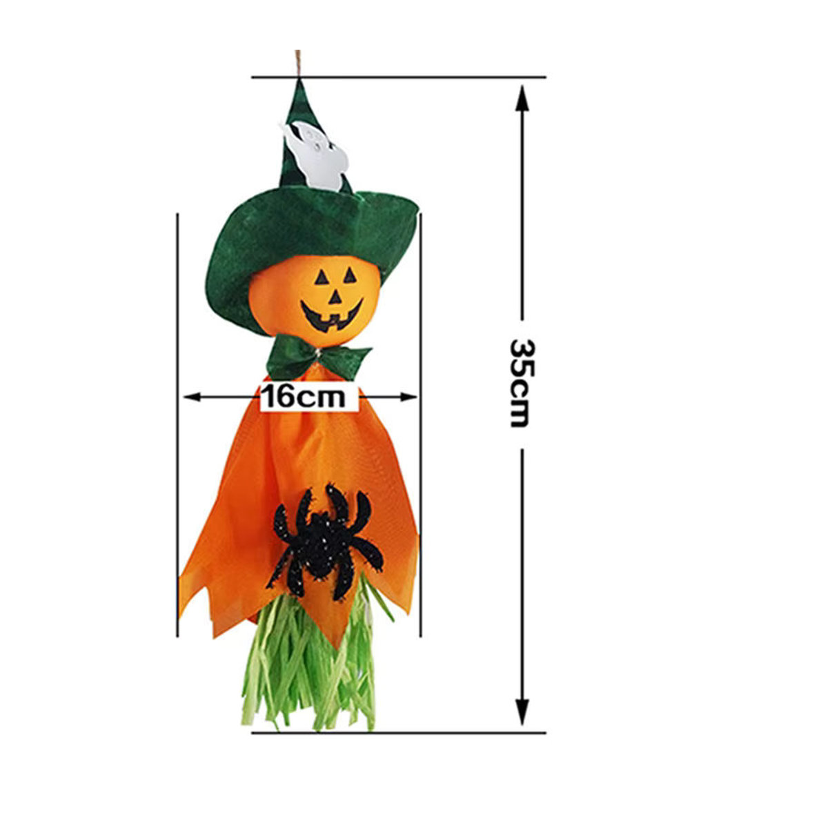 Ataozhekou Halloween Hängende Dekoration mit Kürbis und Geist in Mehrfarbig - Bild 6