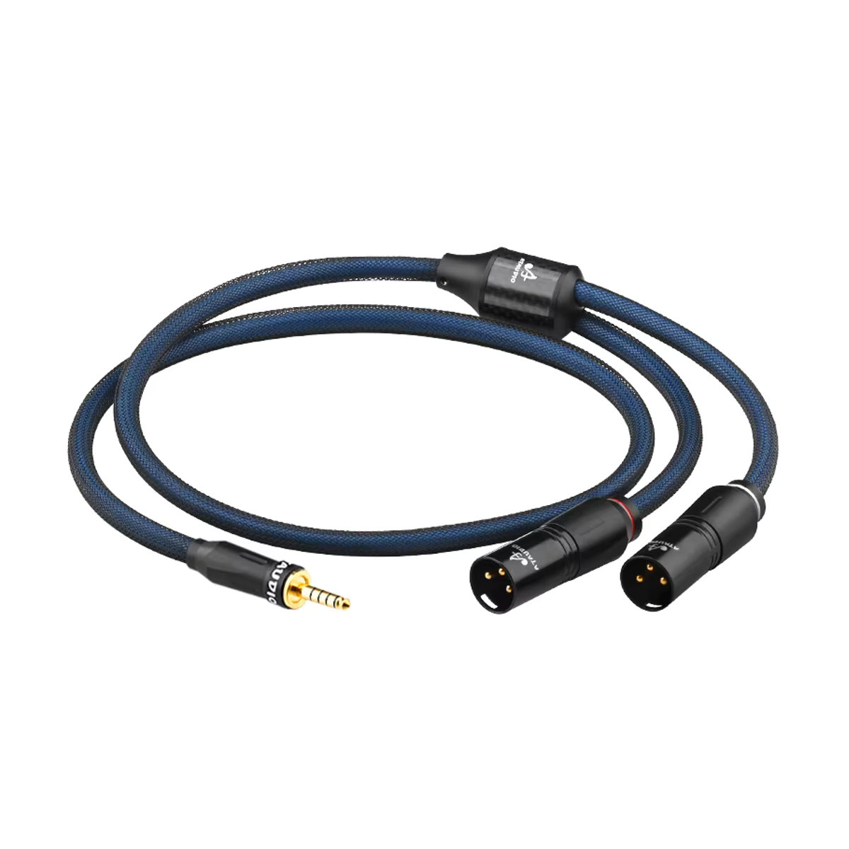 ATAUDIO Symmetrisches HiFi Audiokabel aus versilbertem OCC: 4,4mm auf Dual XLR Stecker oder Buchse in Blau oder Silber - Bild 4