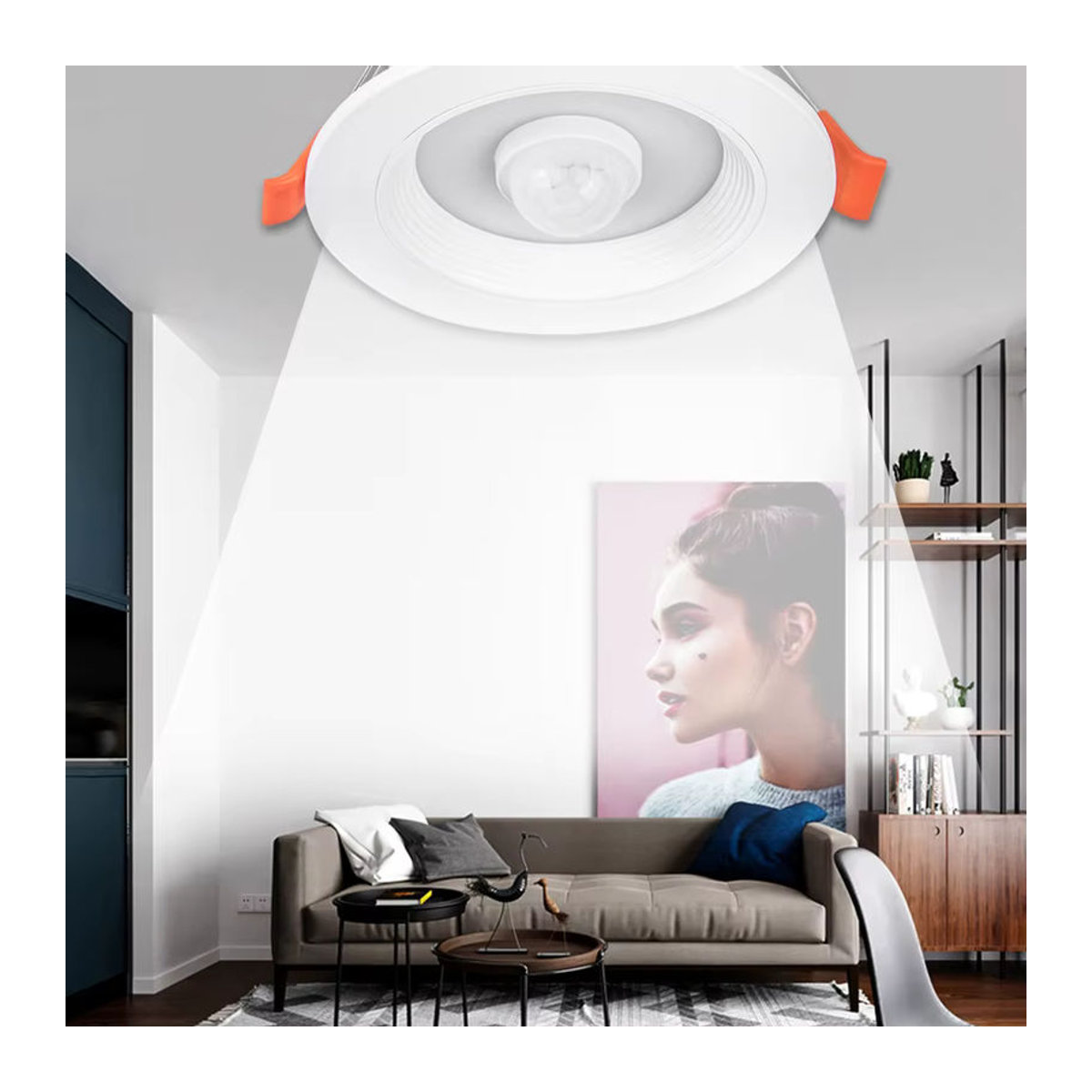 ATcomm LED Einbaustrahler mit Bewegungssensor in Weiß für Smart Home Anwendungen - Bild 6