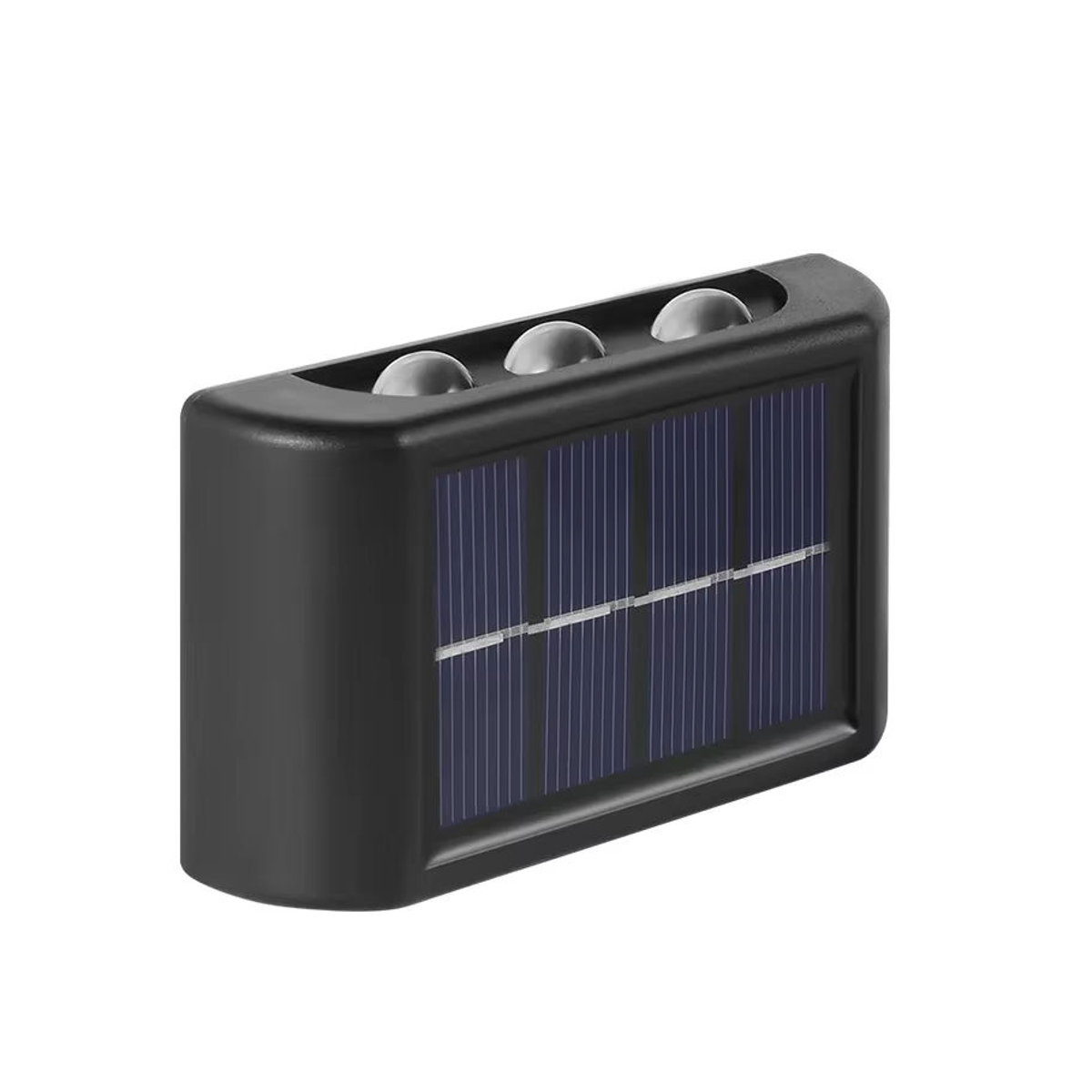 ATcomm LED Solar Wandleuchte Modern Schwarz für den Außenbereich mit Up-and-Down-Beleuchtung - Bild 7