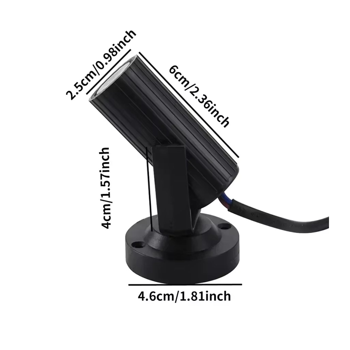 ATcomm RGB LED Mini DJ Disco Licht Party Strahler in Schwarz und Bunt - Bild 2